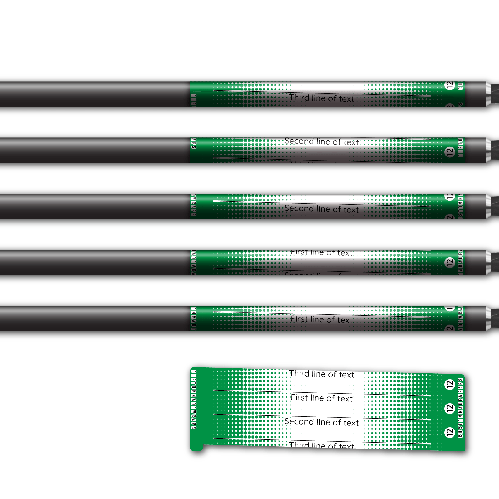Alternative view of Spin Elite - Gradient Green on White