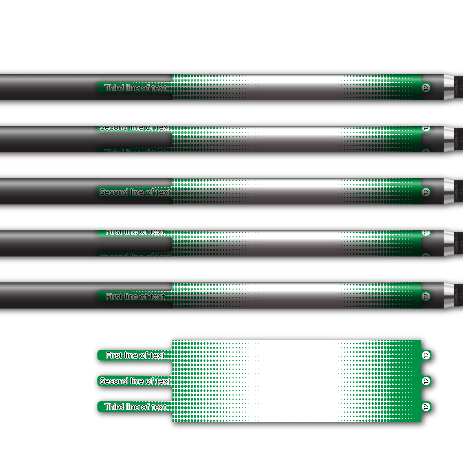 Alternative view of Ultralight - Gradient Green on White