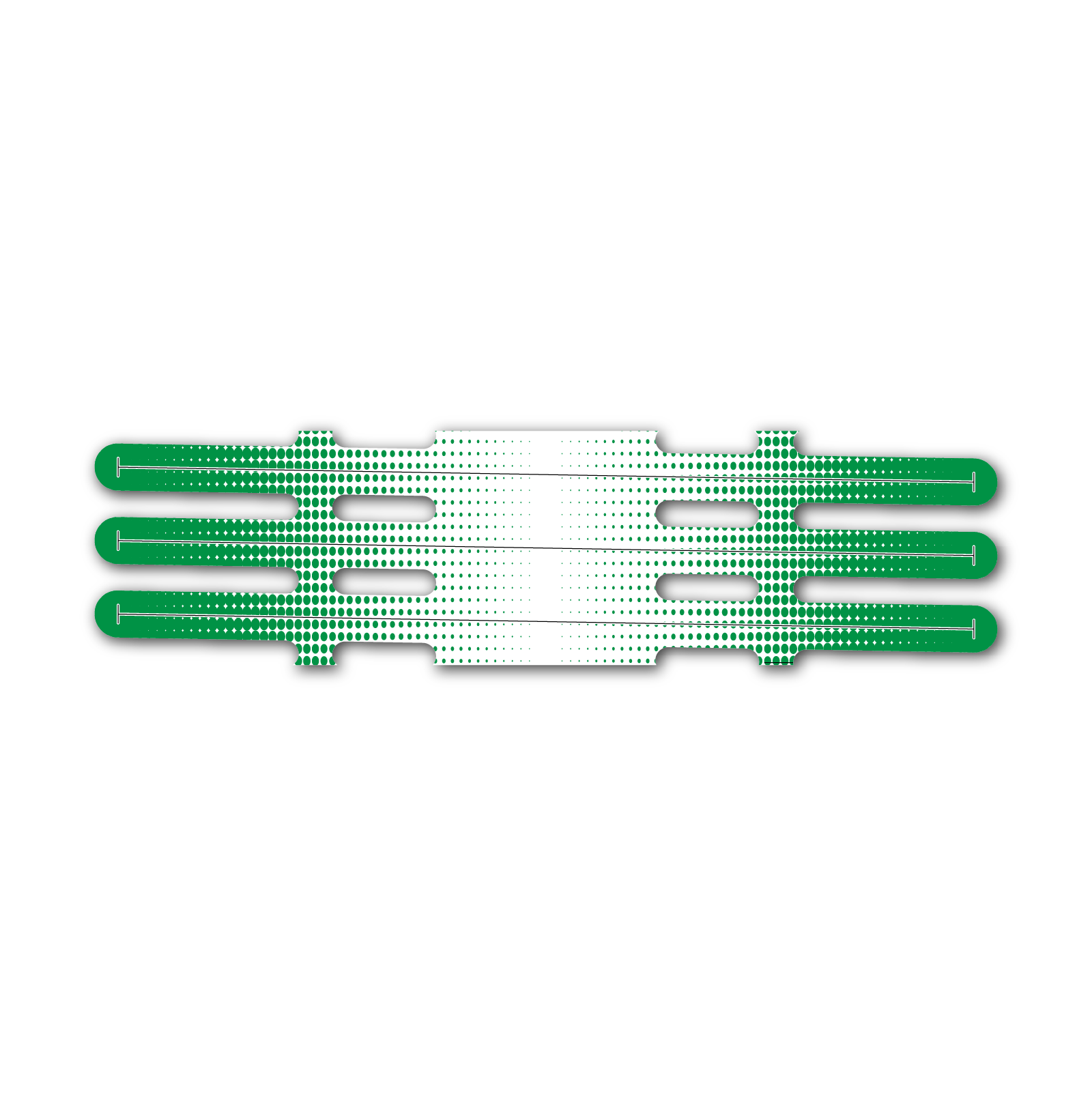 Vortex - Gradient Green on White