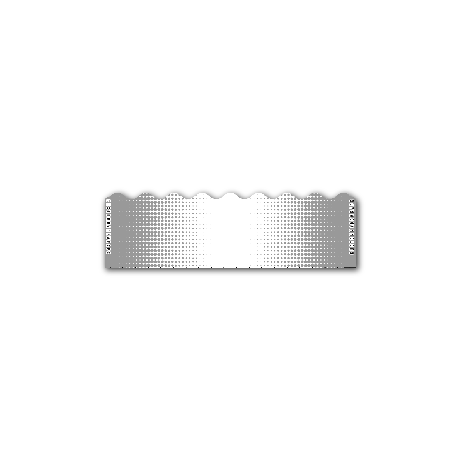Shorty - Gradient Grey on White