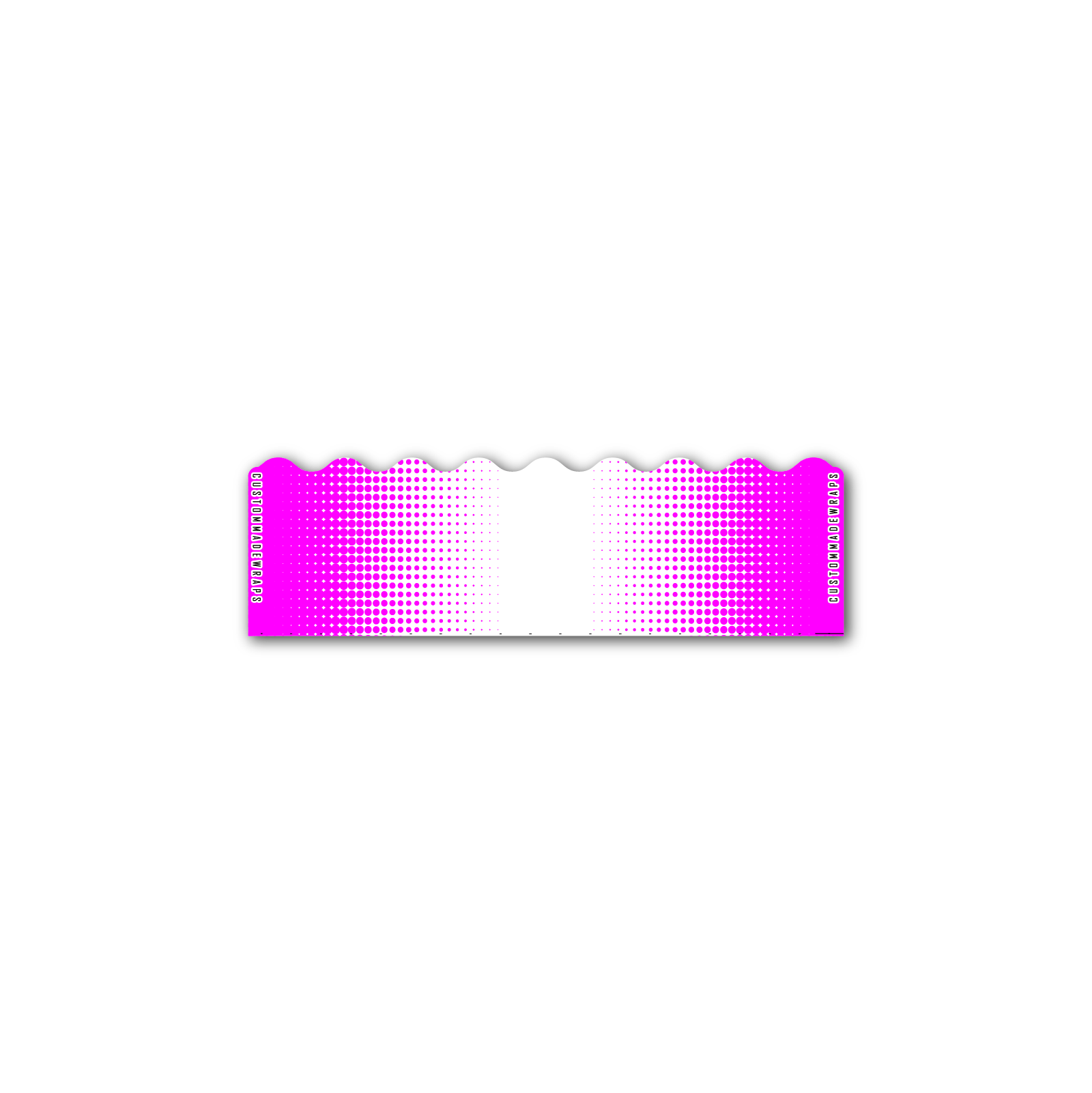 Shorty - Gradient Magenta on White