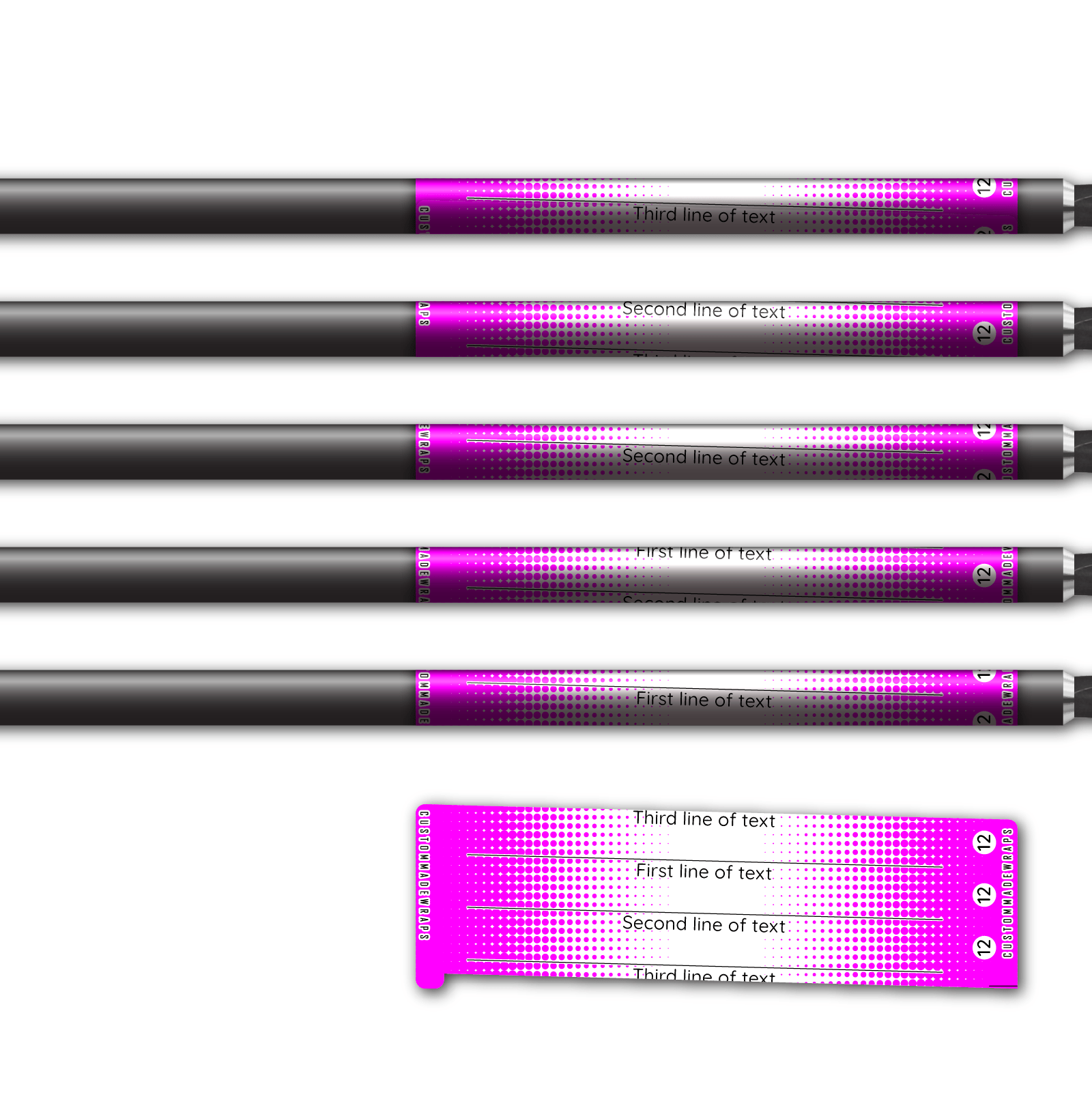 Alternative view of Spin Elite - Gradient Magenta on White