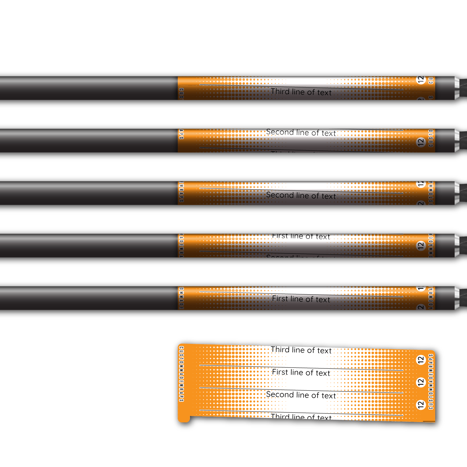Alternative view of Spin Elite - Gradient Orange on White