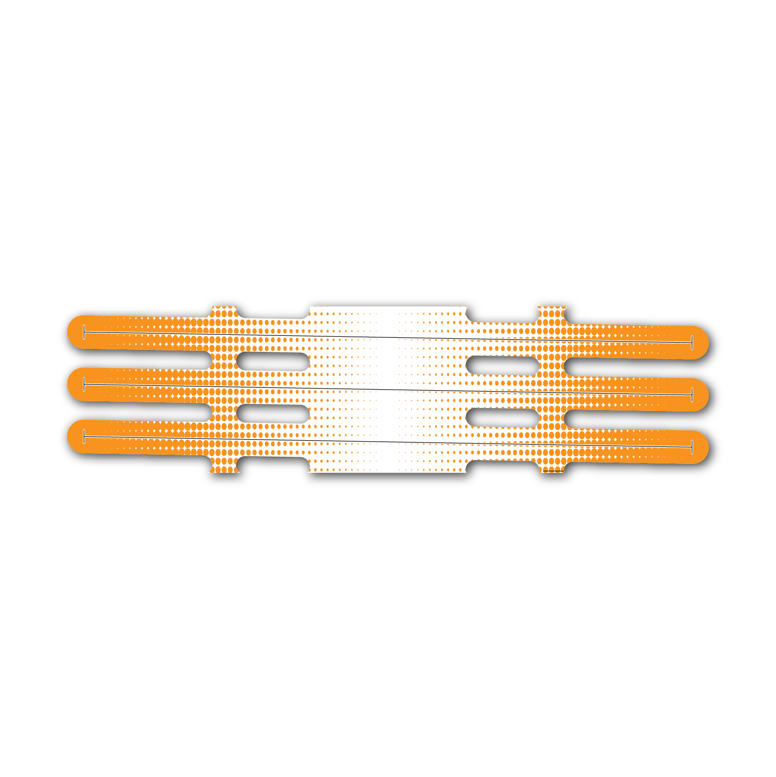 Vortex - Gradient Orange on White