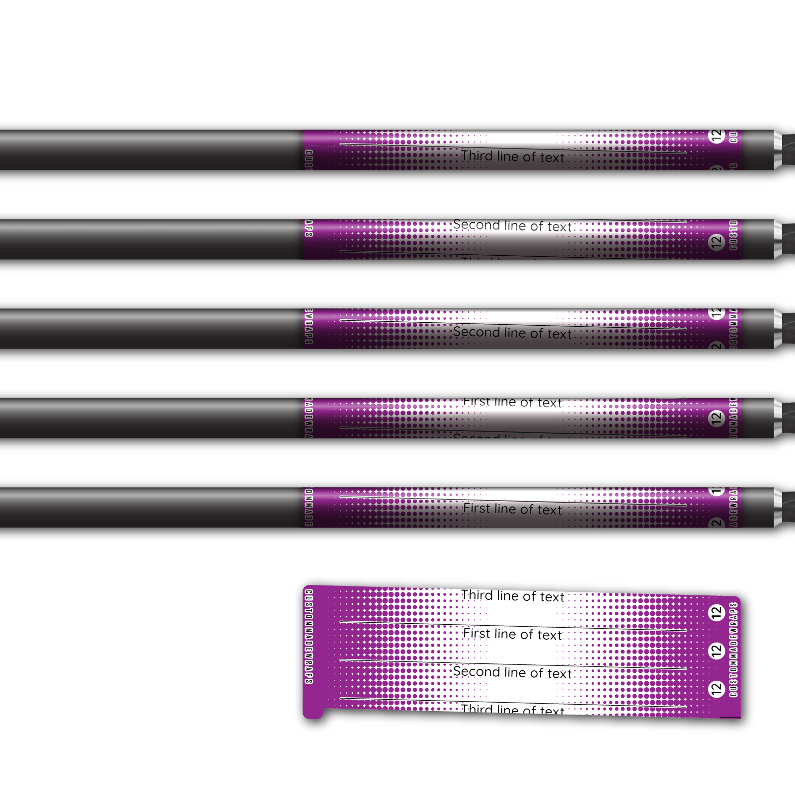 Alternative view of Spin Elite - Gradient Purple on White