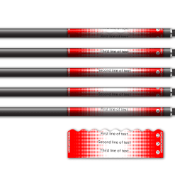 Alternative view of Shorty - Gradient Red on White