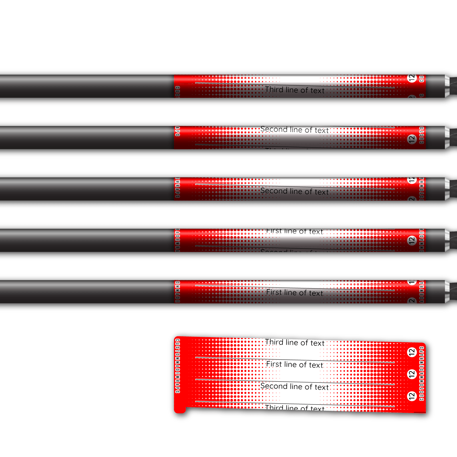 Alternative view of Spin Elite - Gradient Red on White