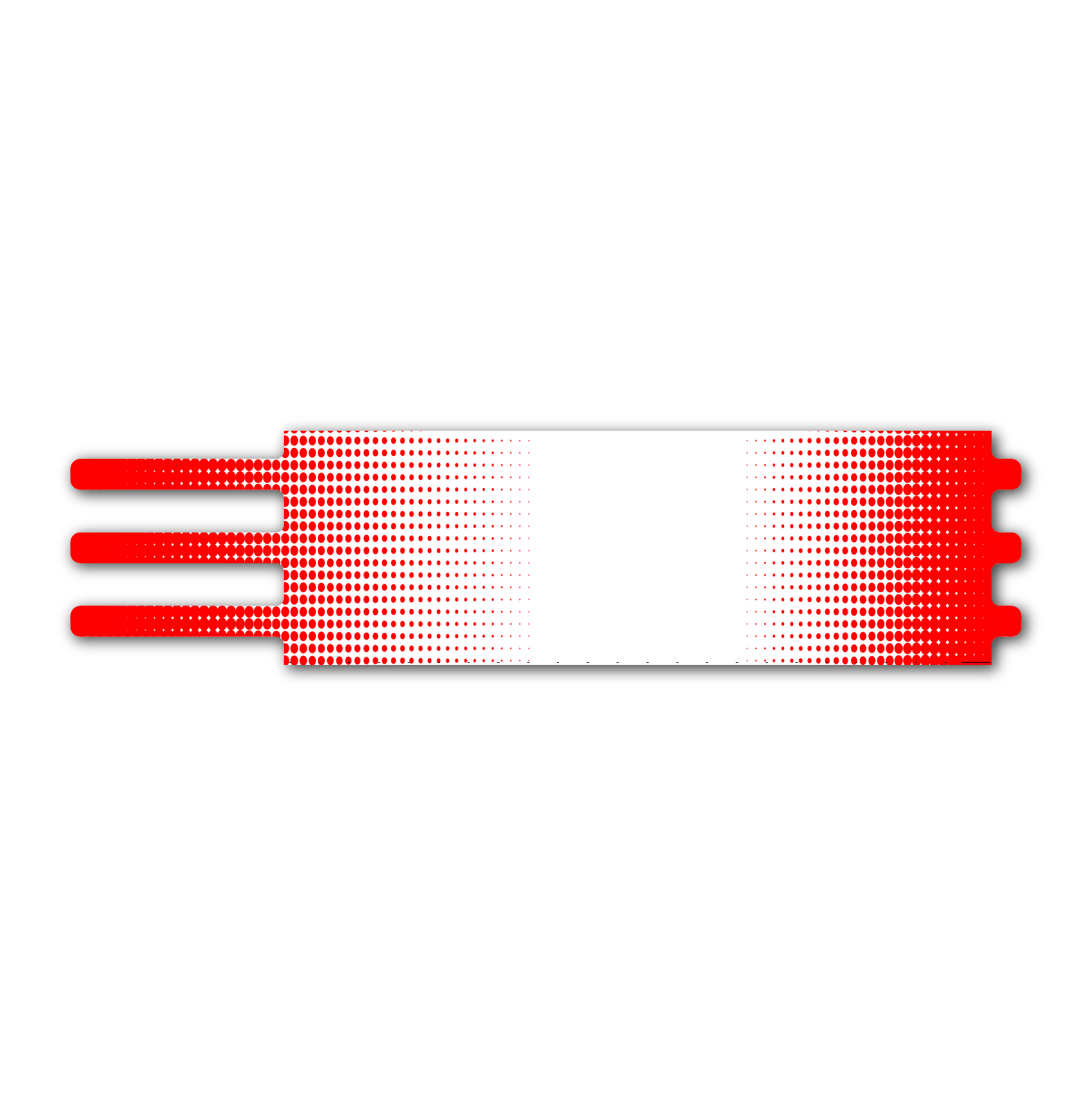 Ultralight - Gradient Red on White
