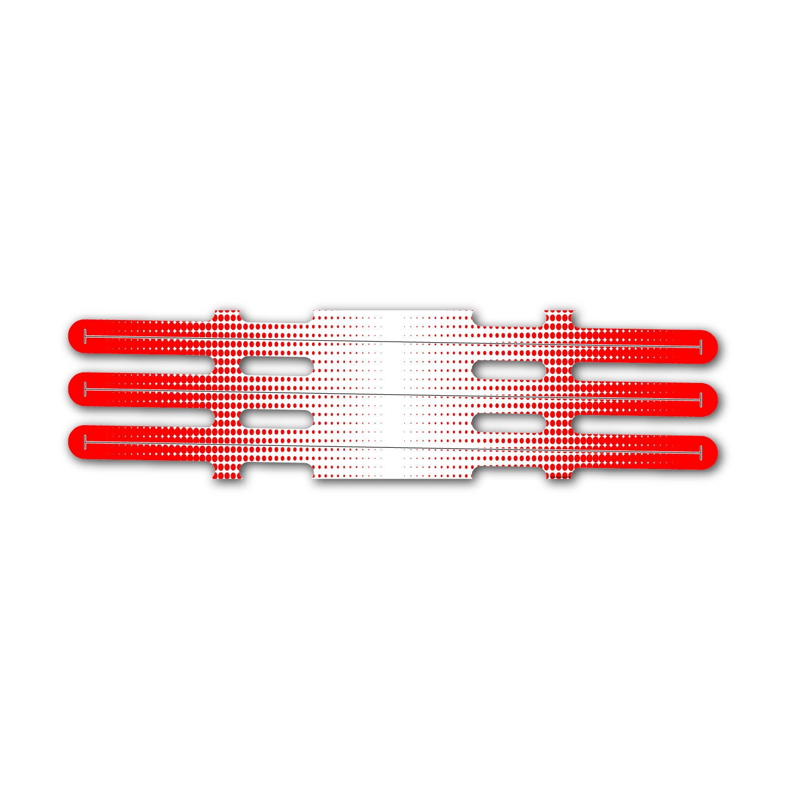 Vortex - Gradient Red on White