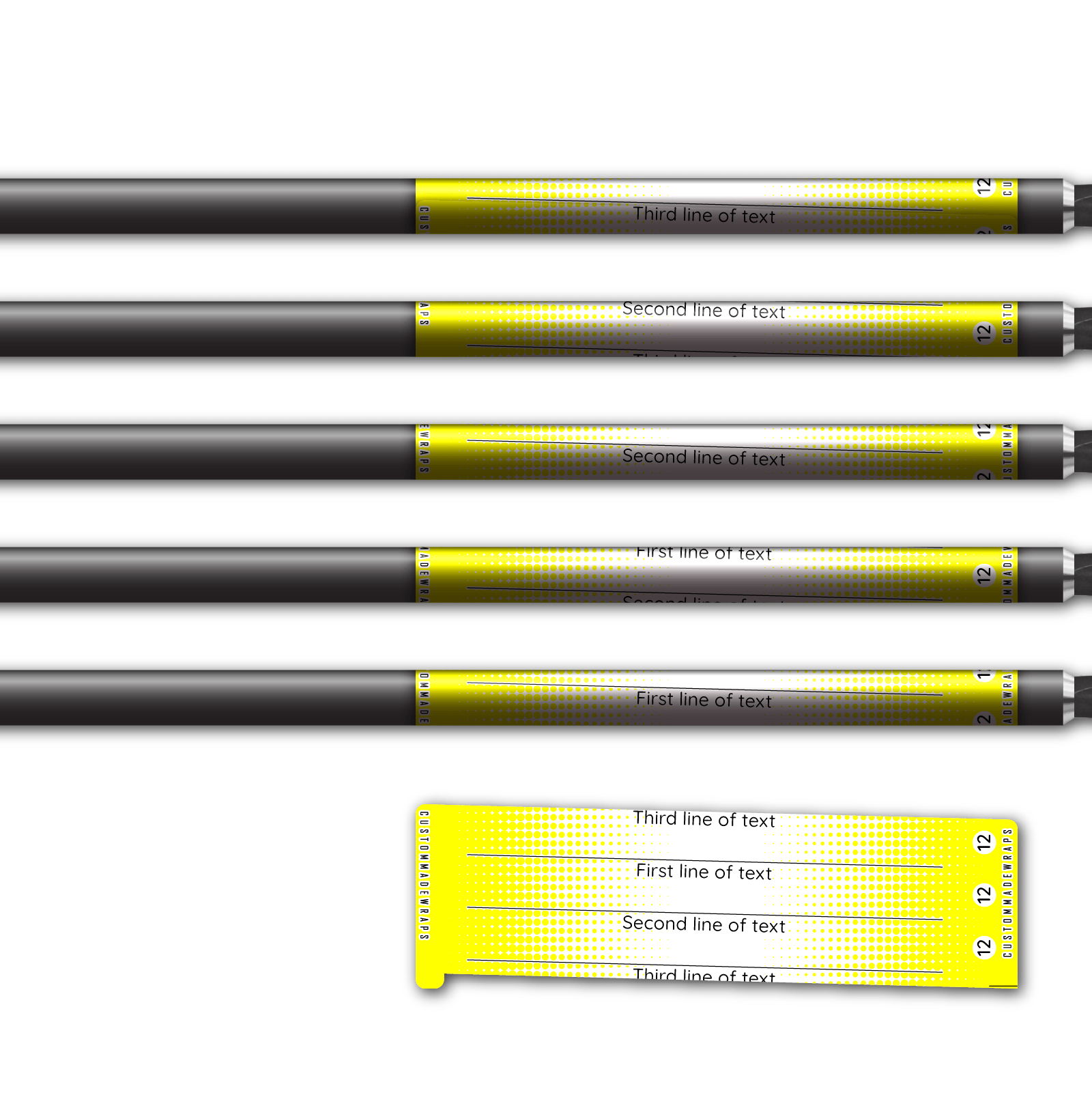 Alternative view of Spin Elite - Gradient Yellow on White