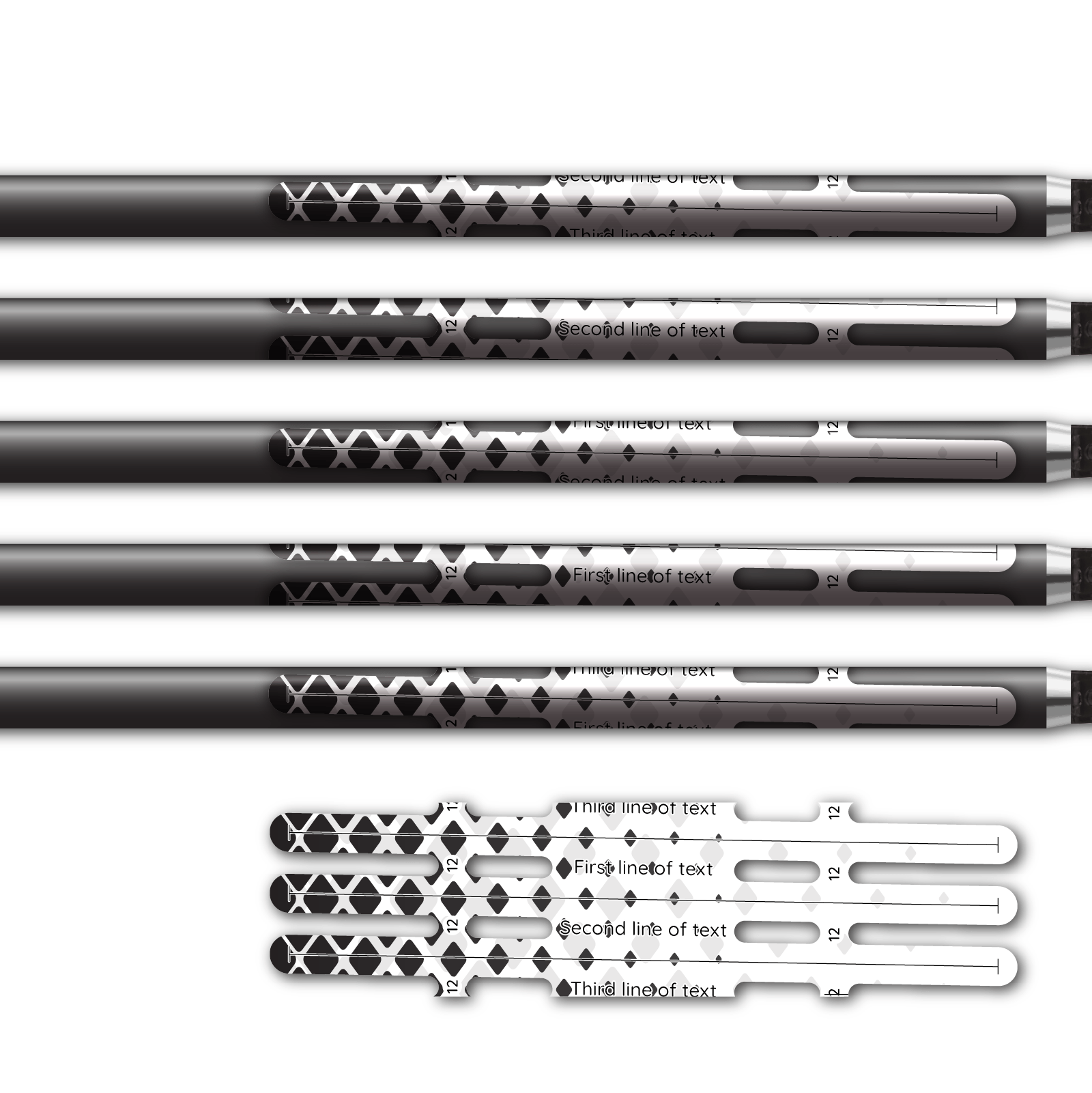 Alternative view of Vortex - Halftone Black