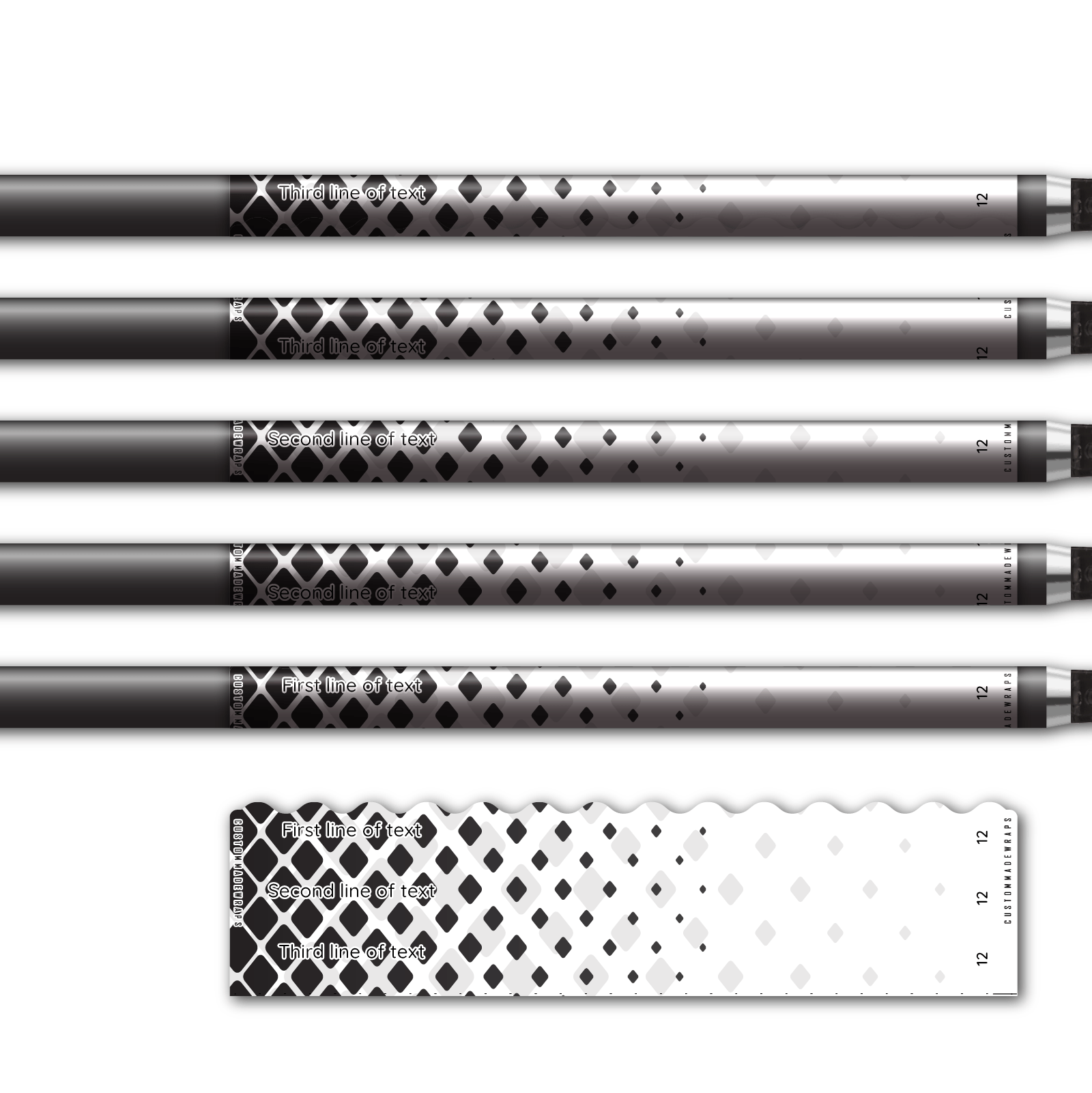 Alternative view of Wave Edge - Halftone Black