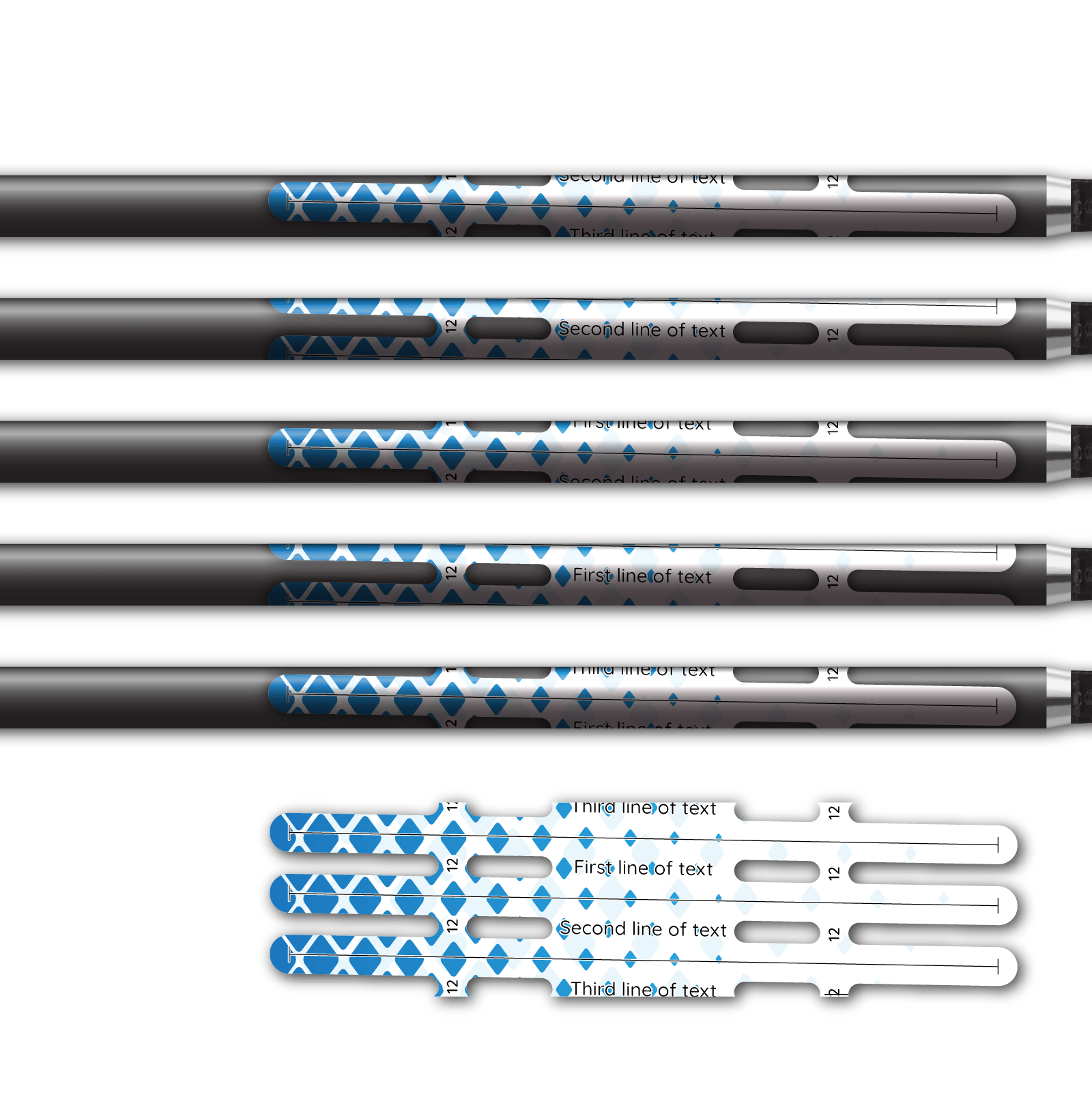 Alternative view of Vortex - Halftone Blue