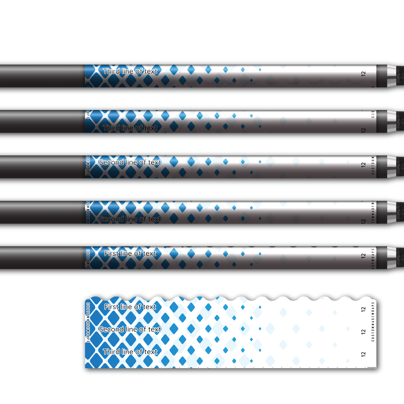 Alternative view of Wave Edge - Halftone Blue