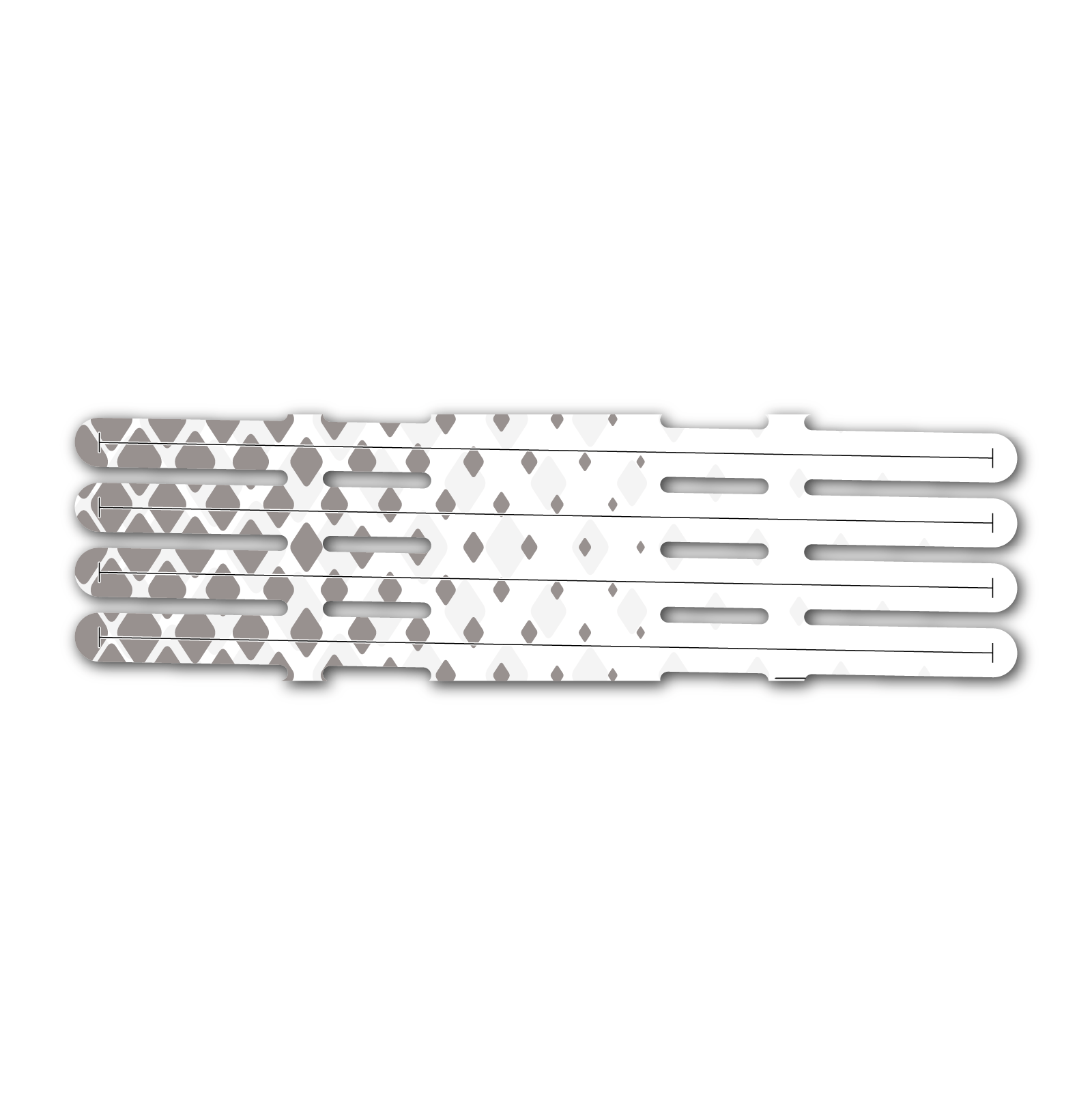 4 fletch Vortex - Halftone Gray