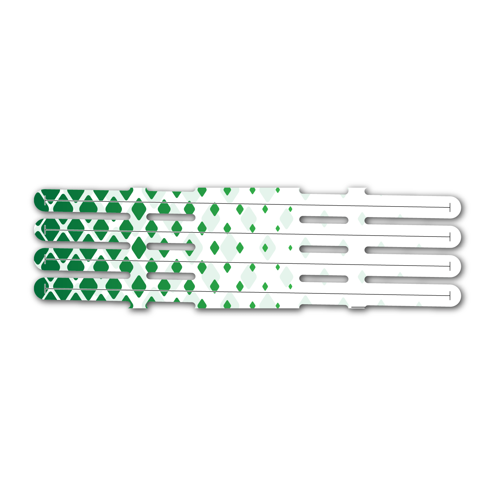 4 fletch Vortex - Halftone Green