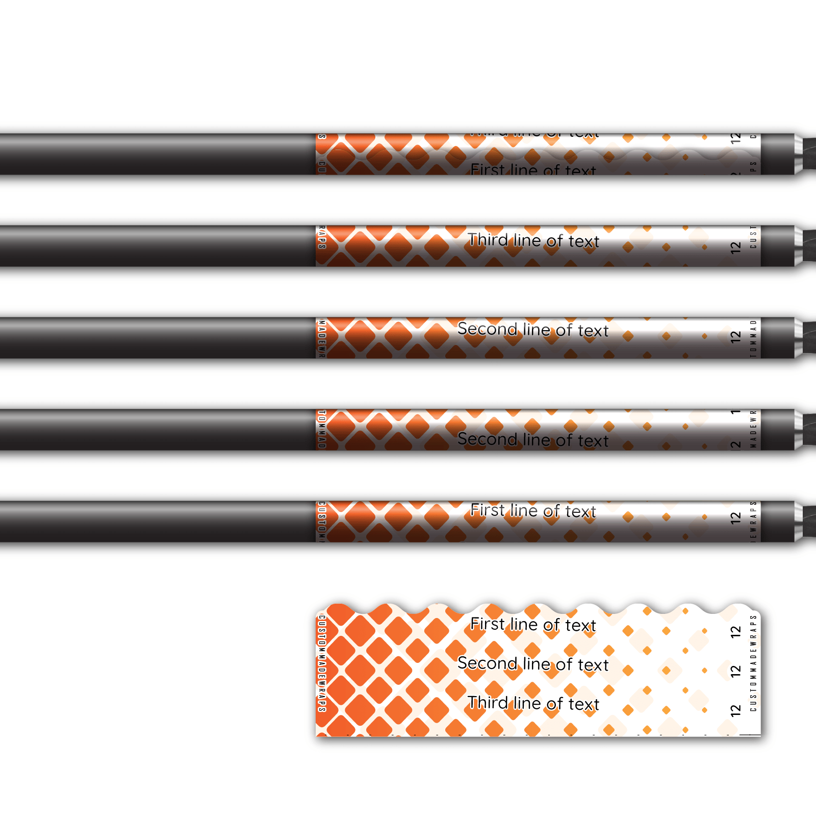 Alternative view of Shorty - Halftone Orange