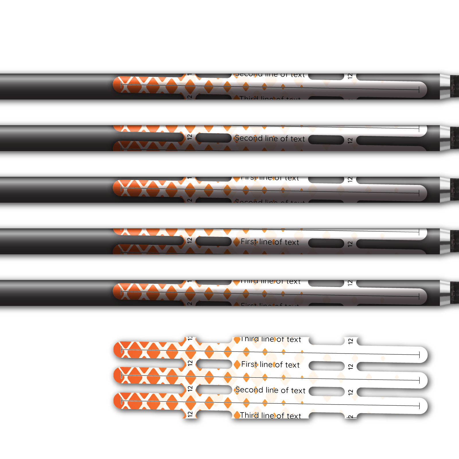 Alternative view of Vortex - Halftone Orange