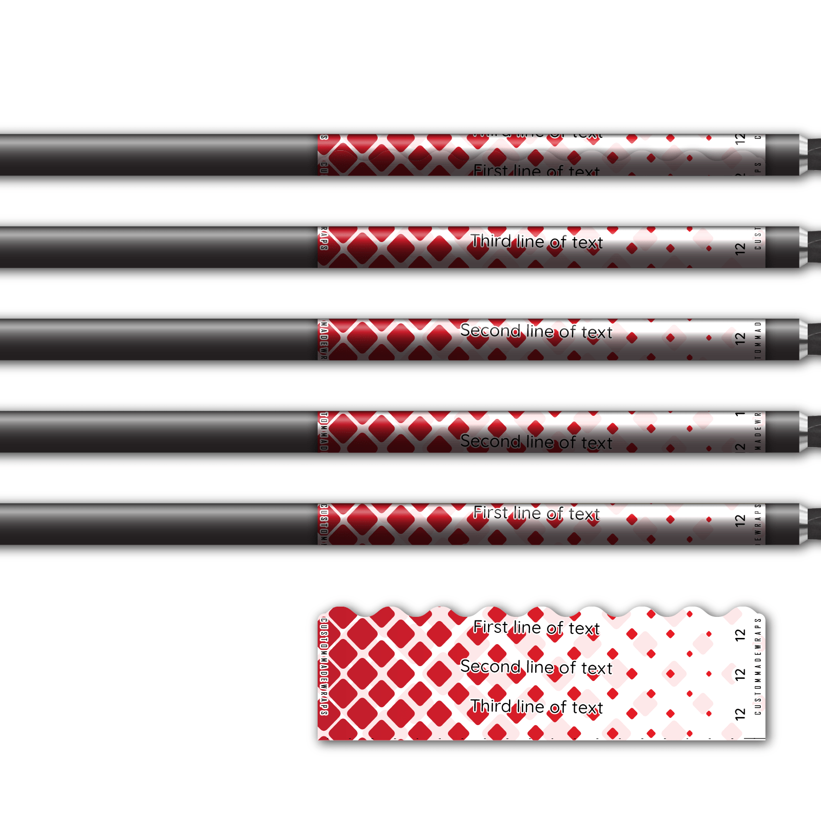 Alternative view of Shorty - Halftone Red