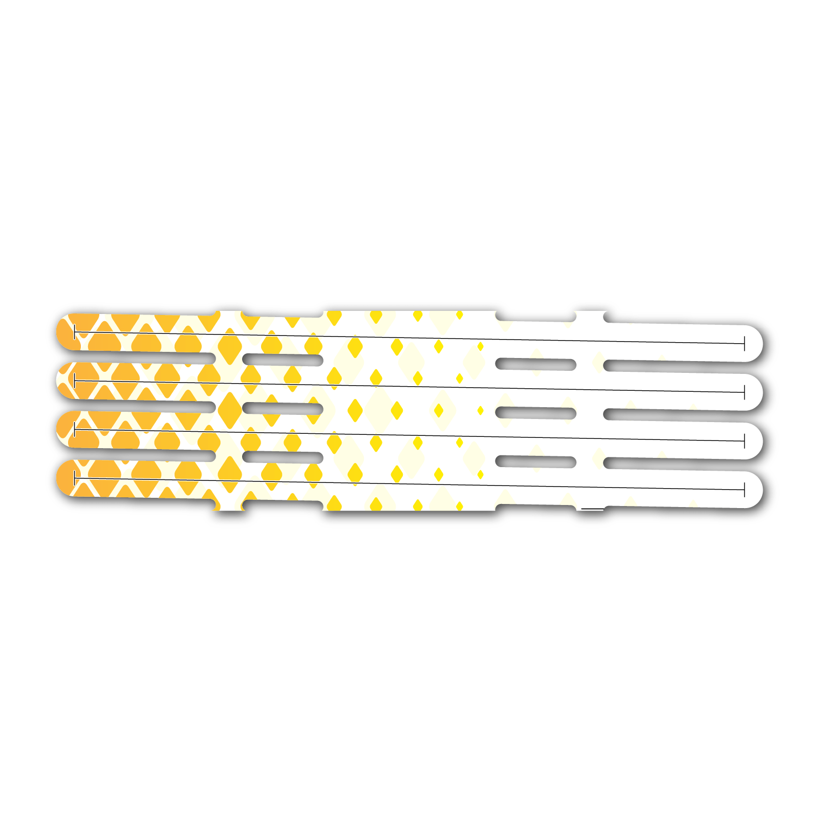 4 fletch Vortex - Halftone Yellow
