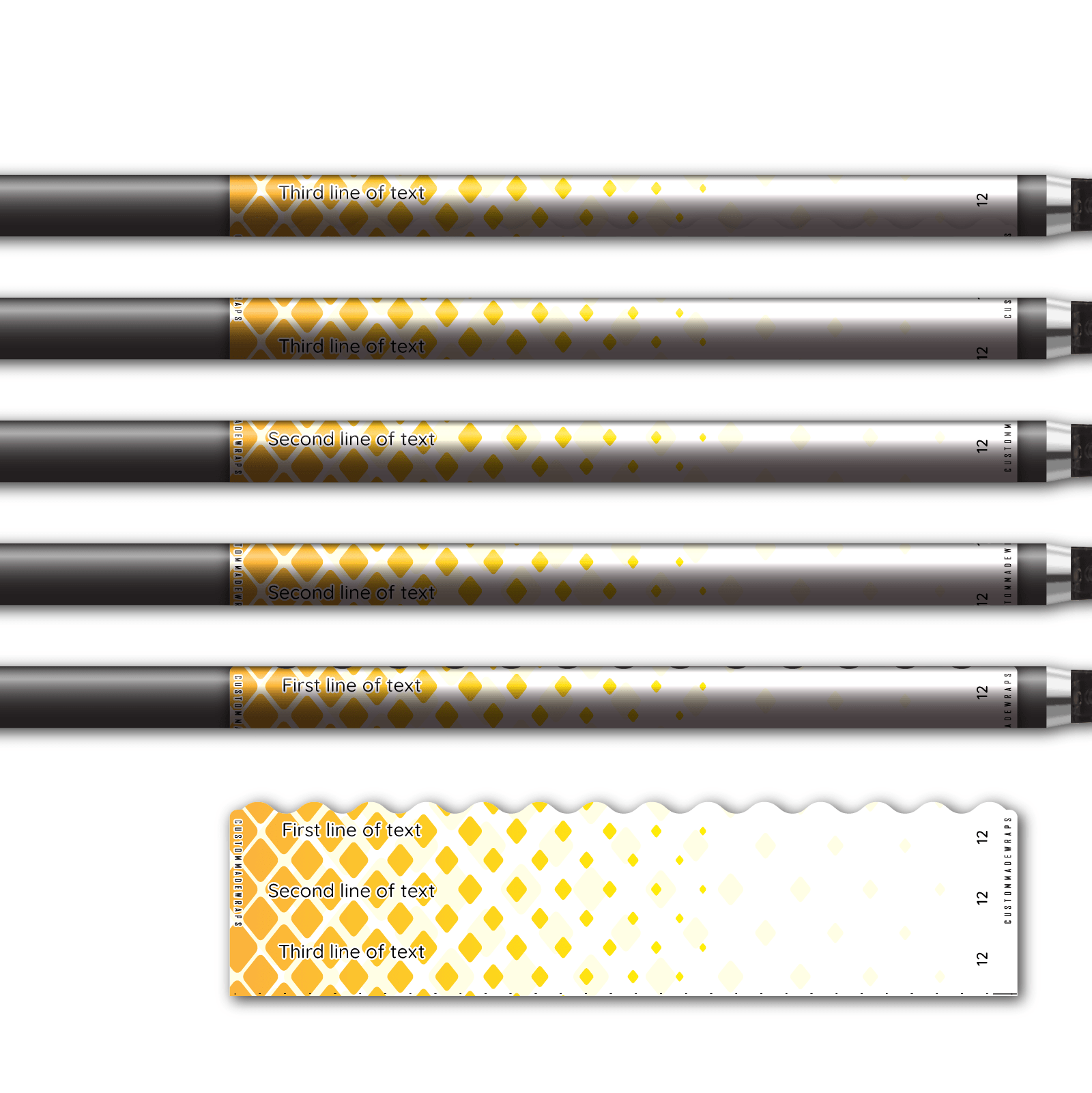 Alternative view of Wave Edge - Halftone Yellow