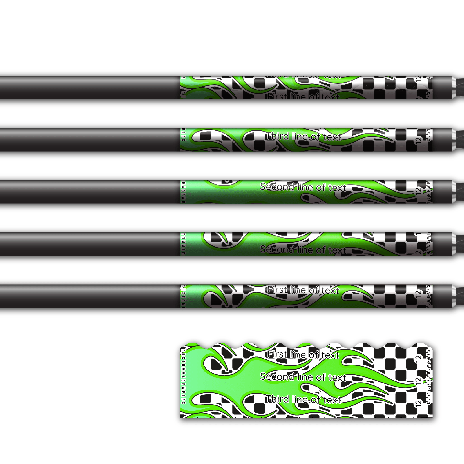 Alternative view of Shorty - Hotrod Green