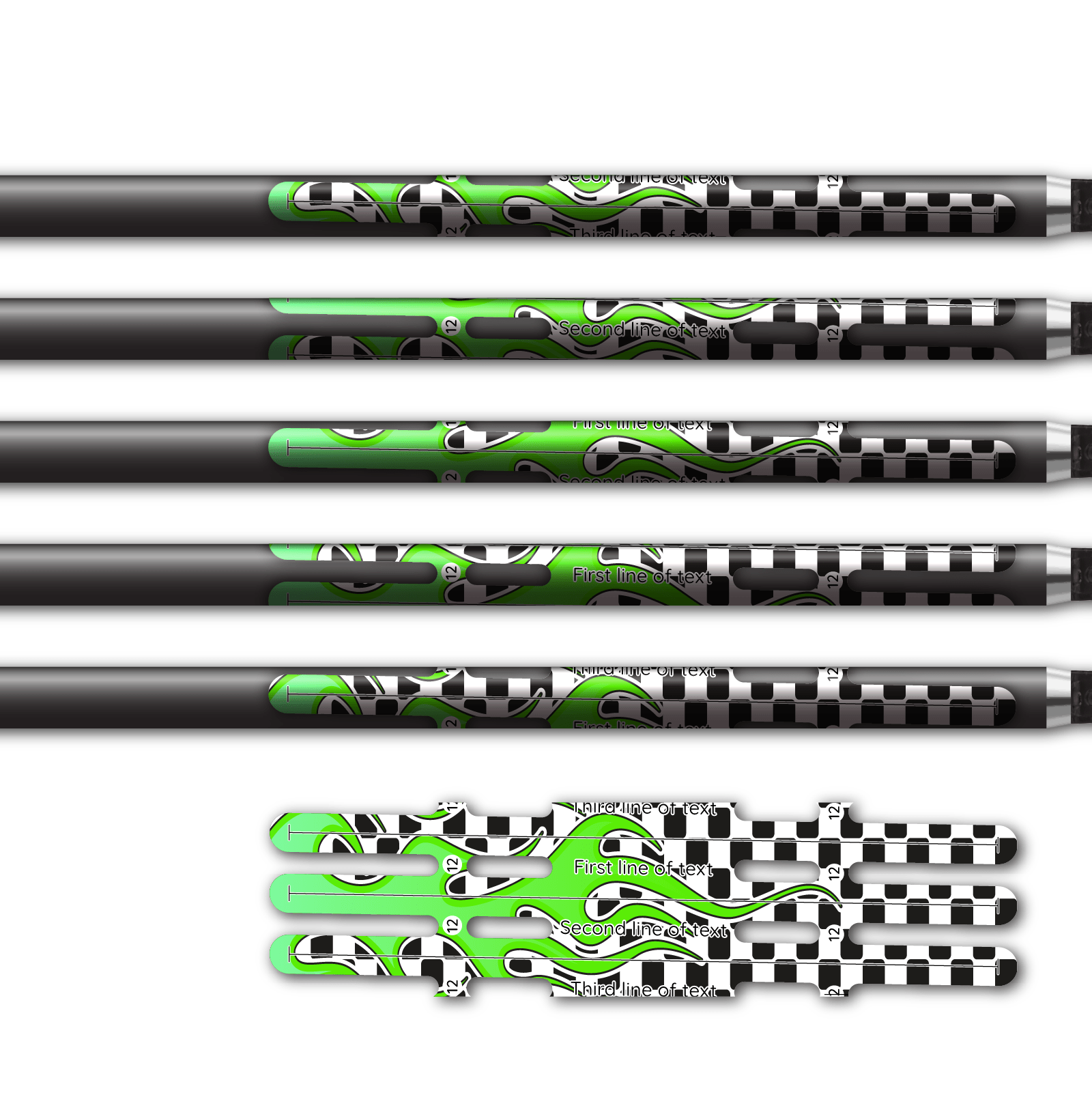 Alternative view of Vortex - Hotrod Green