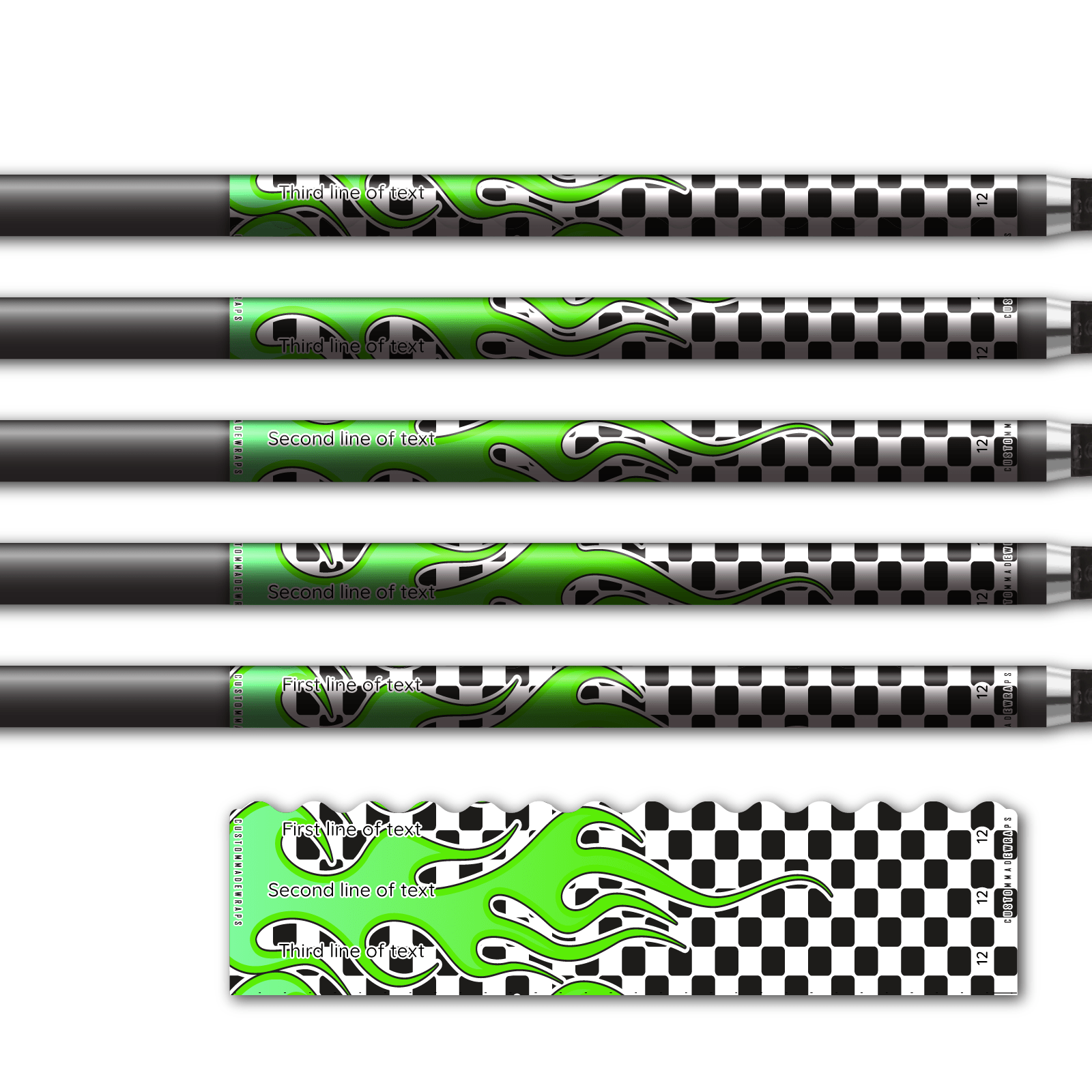 Alternative view of Wave Edge - Hotrod Green