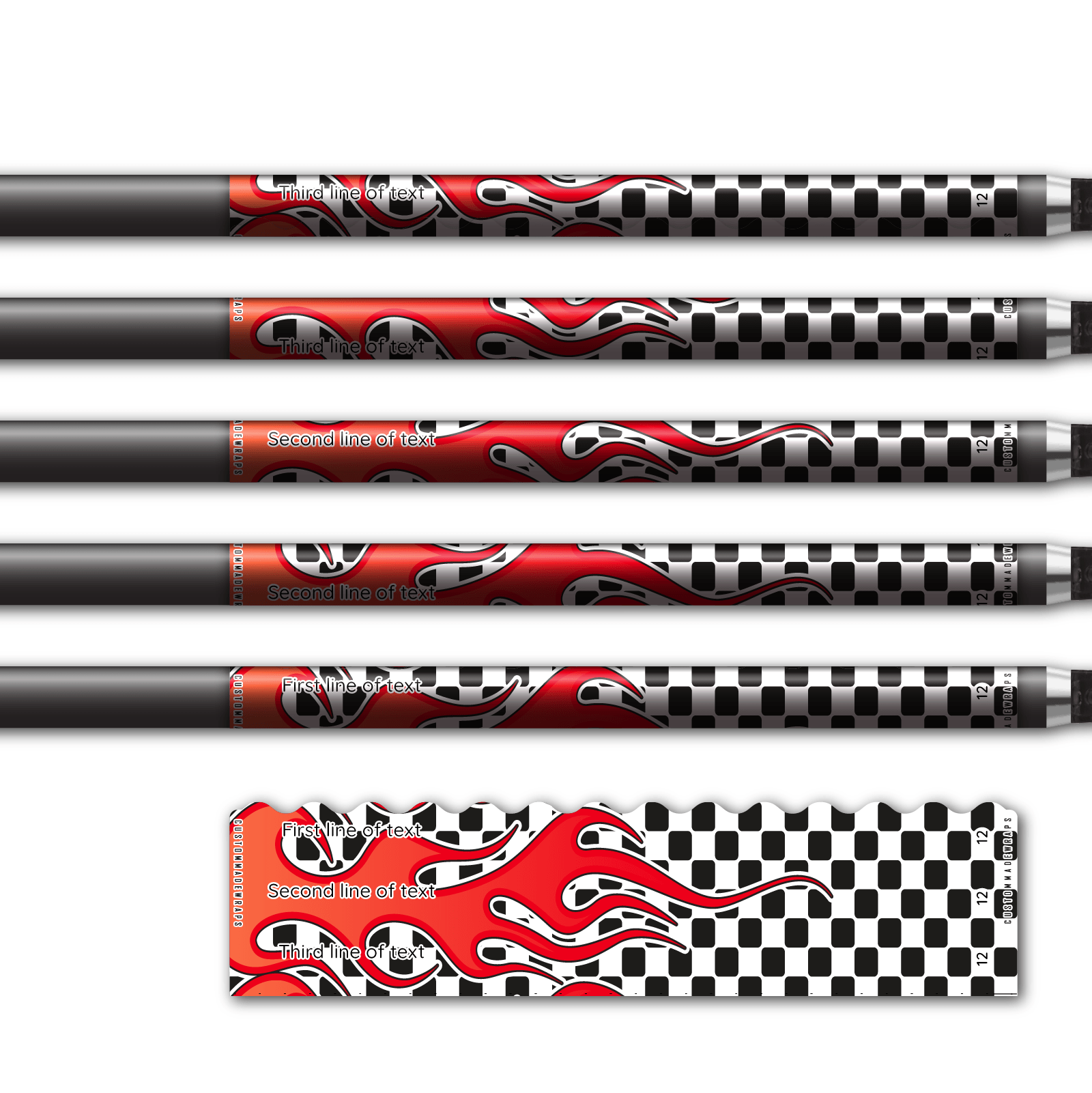 Alternative view of Wave Edge - Hotrod Red