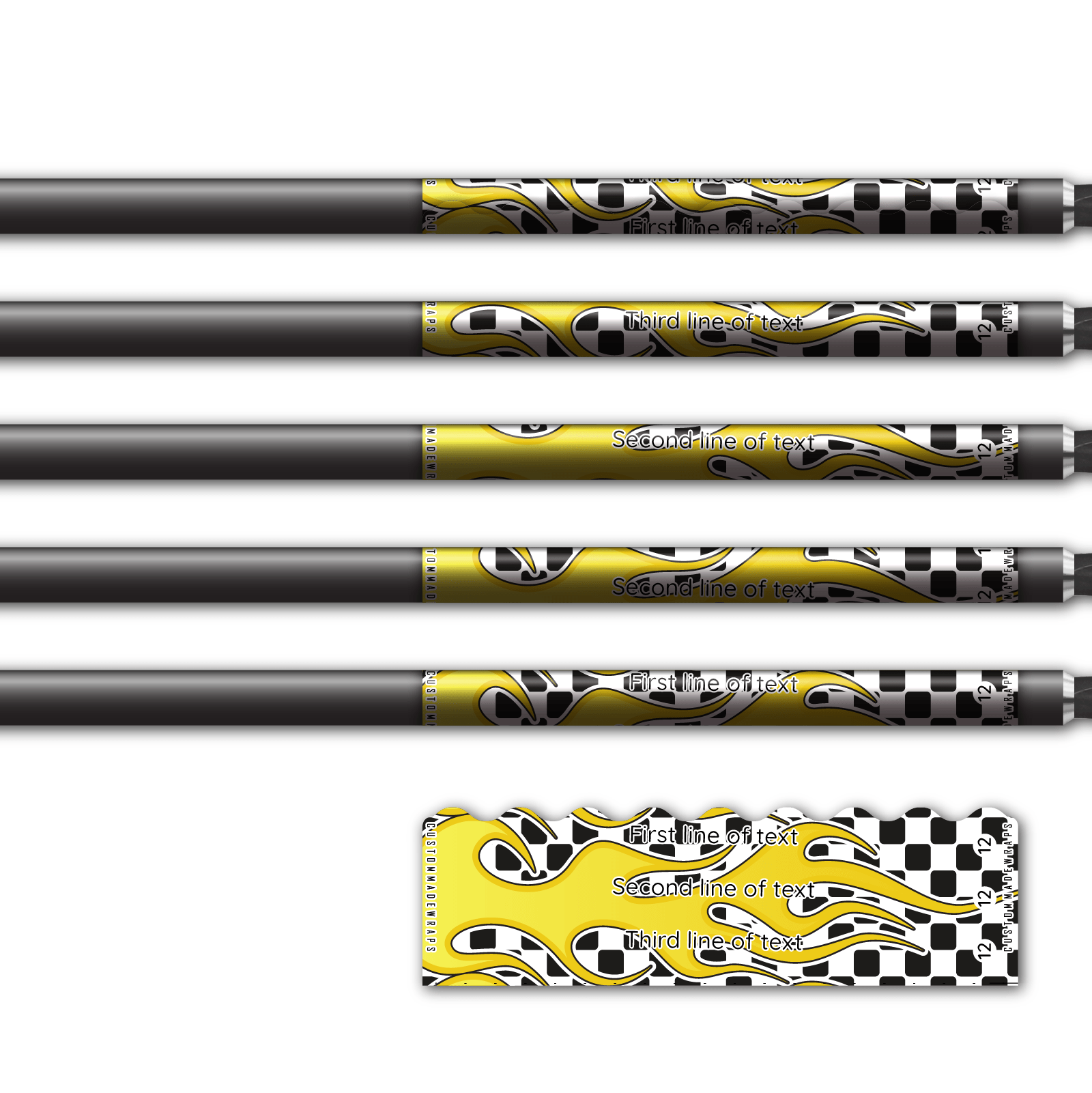 Alternative view of Shorty - Hotrod Yellow