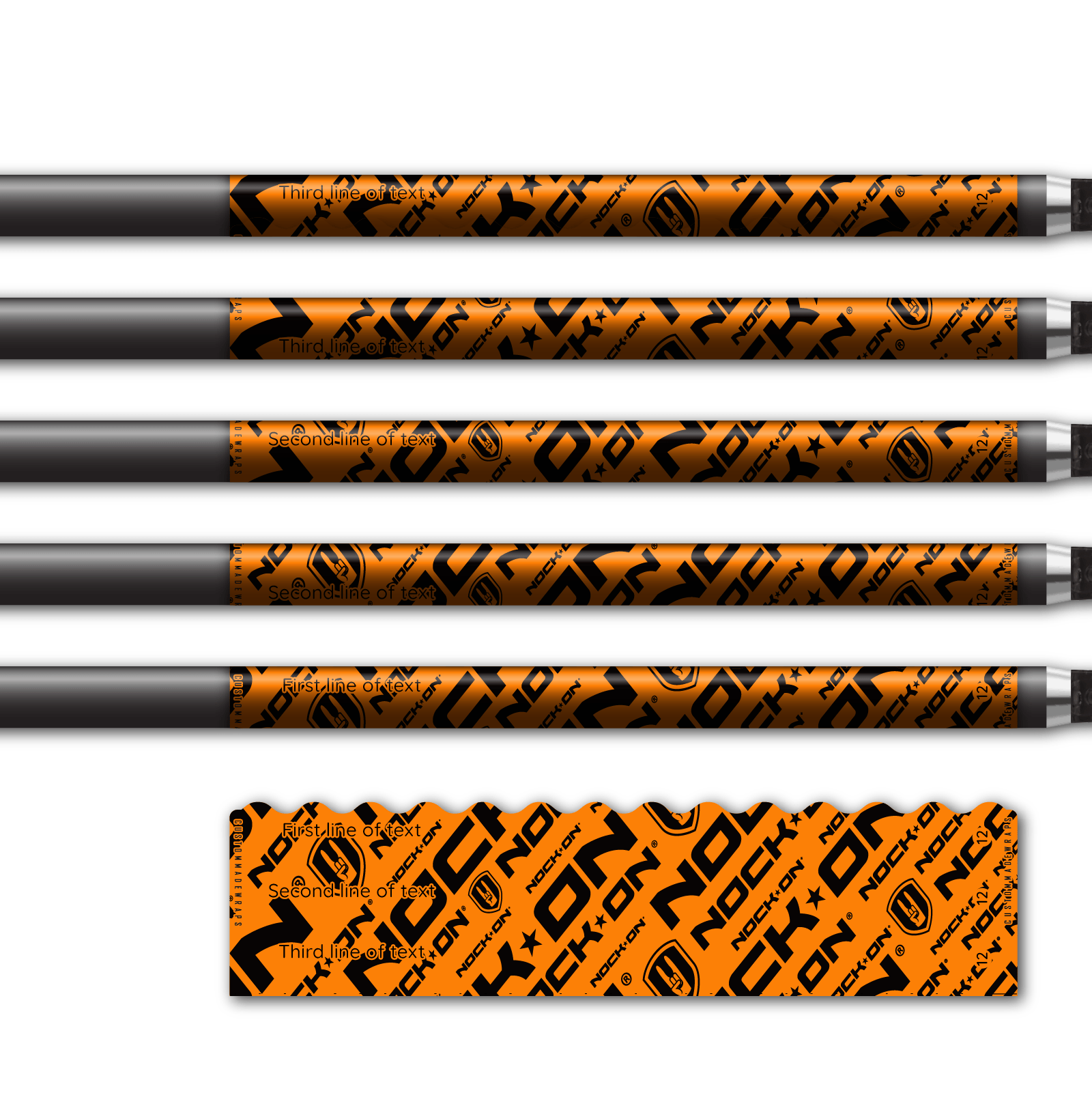 Alternative view of Wave Edge - Nock On Repeat Fluor Orange