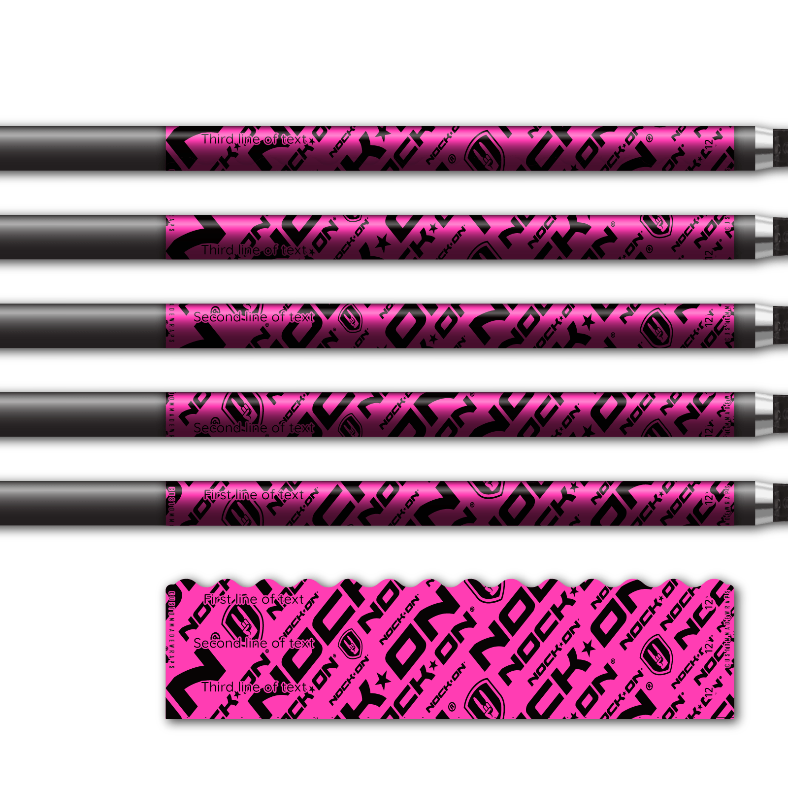 Alternative view of Wave Edge - Nock On Repeat Fluor Pink