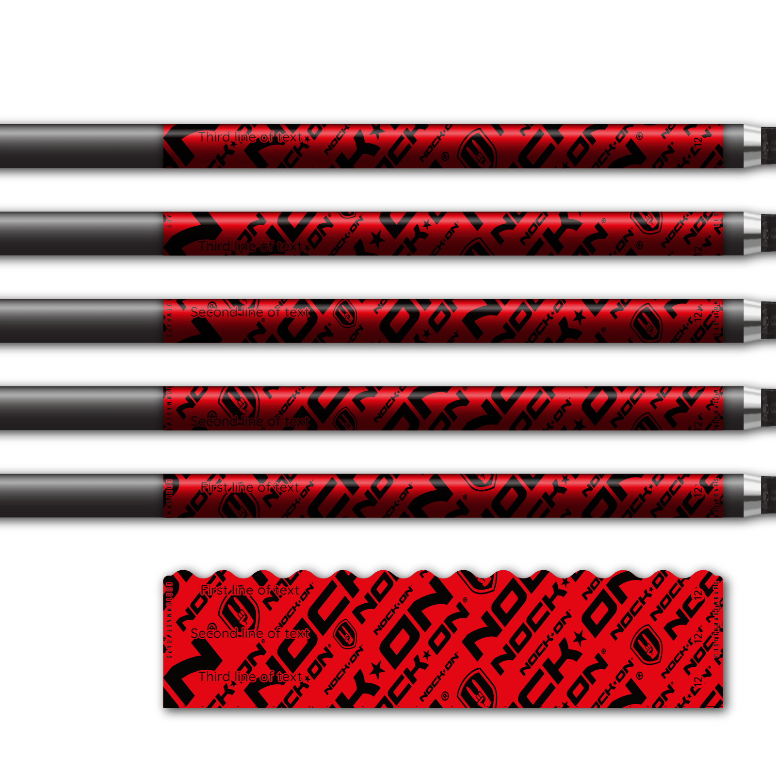 Alternative view of Wave Edge - Nock On Repeat Fluor Red