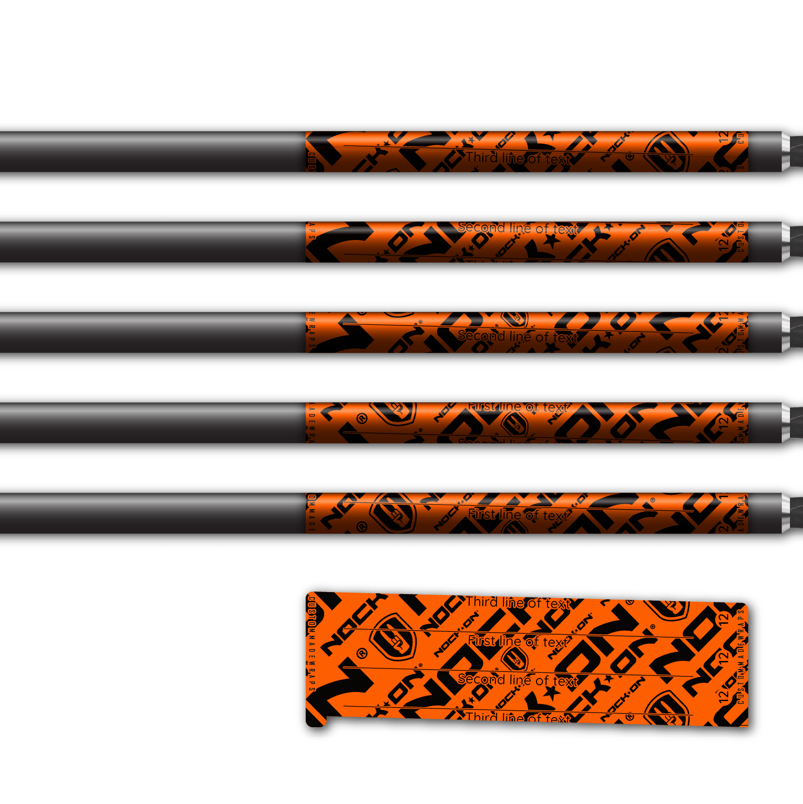 Alternative view of Spin Elite - Nock On Repeat Fluor Red Orange