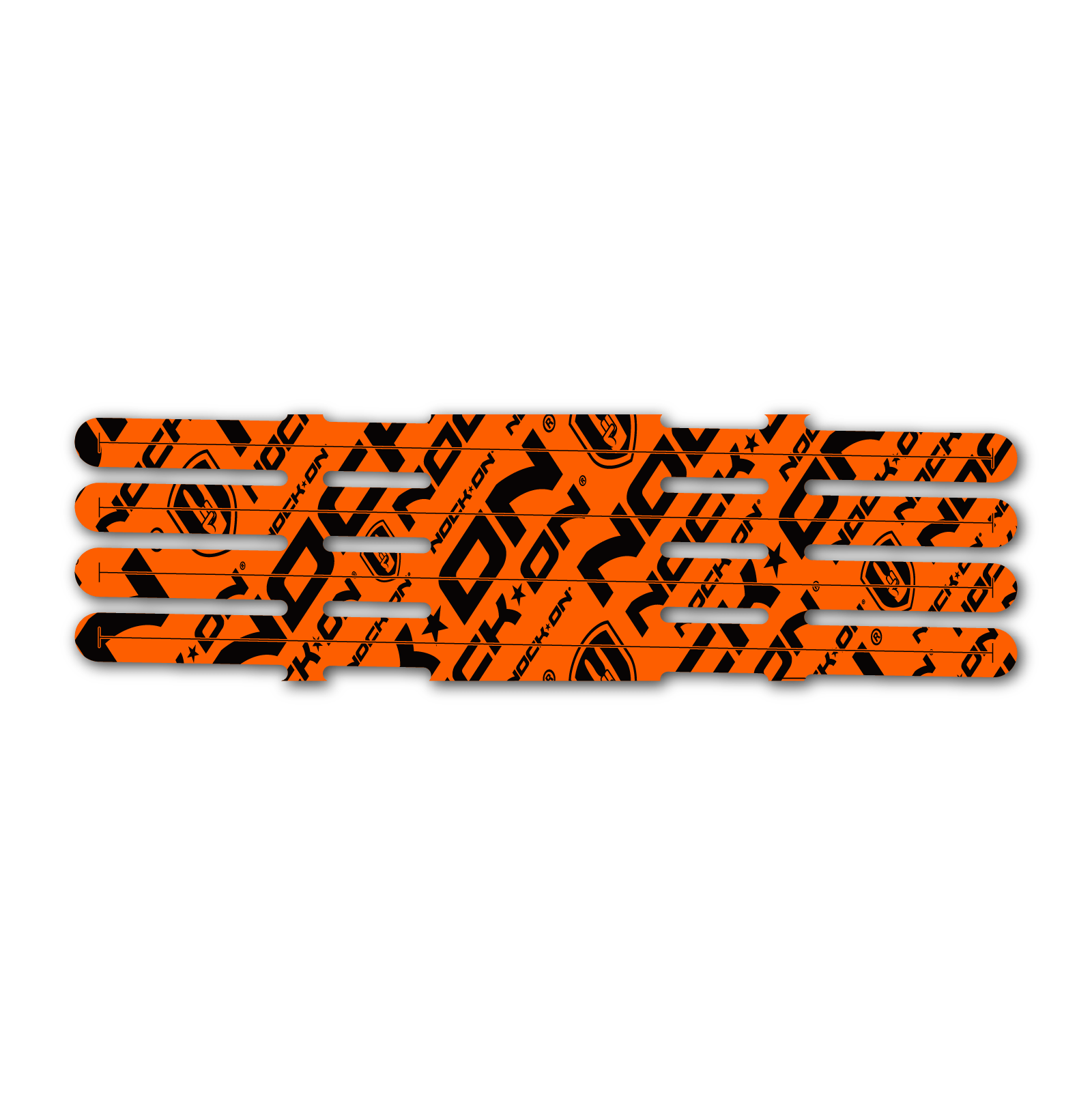 4 fletch Vortex - Nock On Repeat Fluor Red Orange