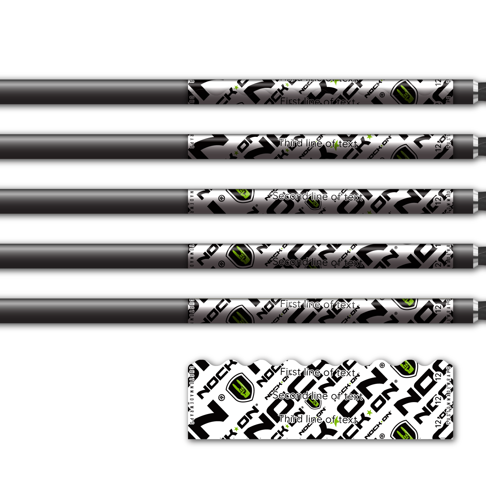 Alternative view of Shorty - Nock On Repeat Green Logo