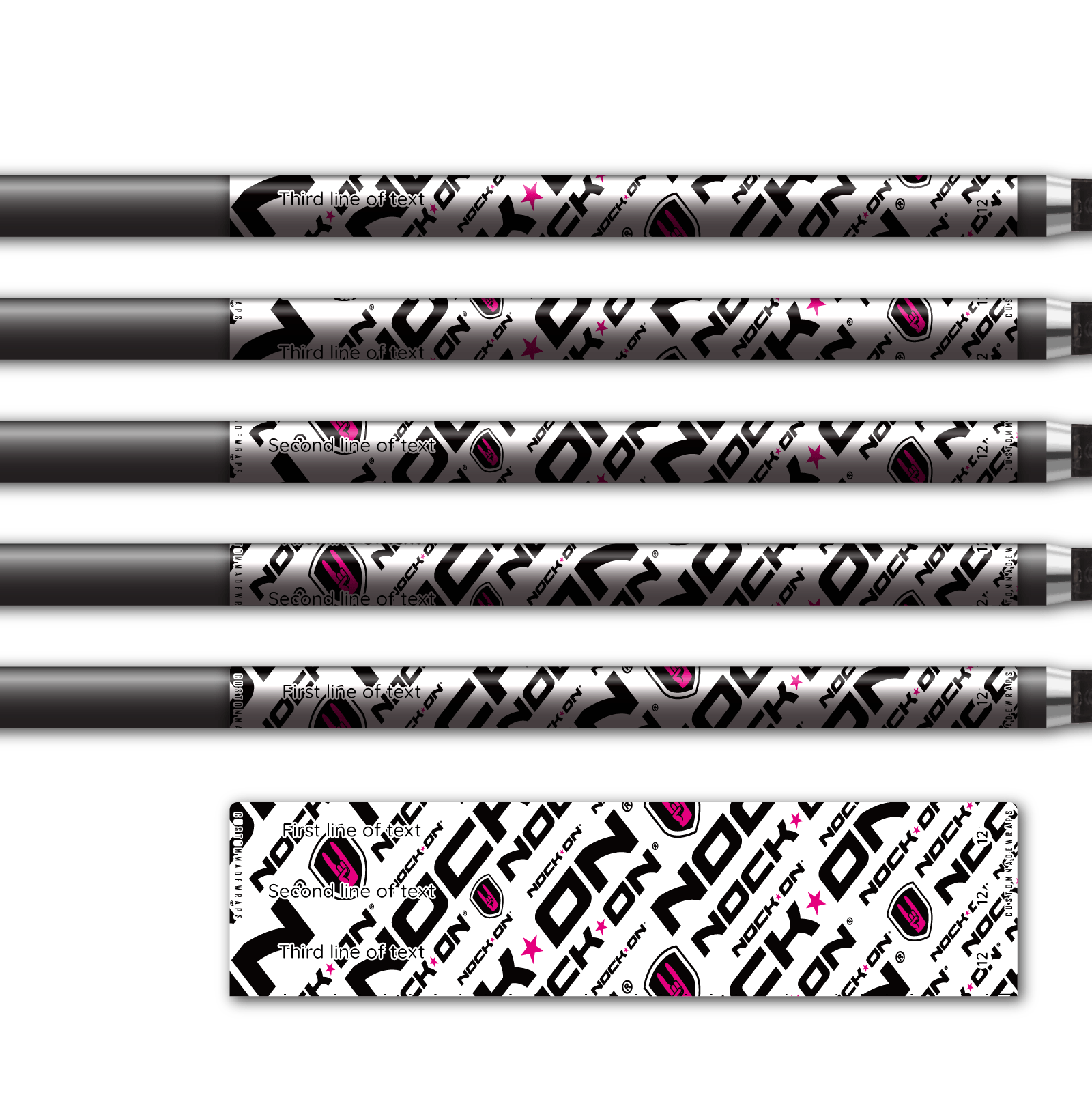 Alternative view of Regular - Nock On Repeat Pink Logo