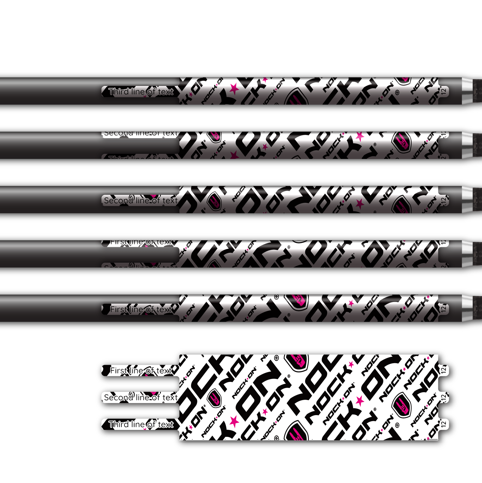 Alternative view of Ultralight - Nock On Repeat Pink Logo