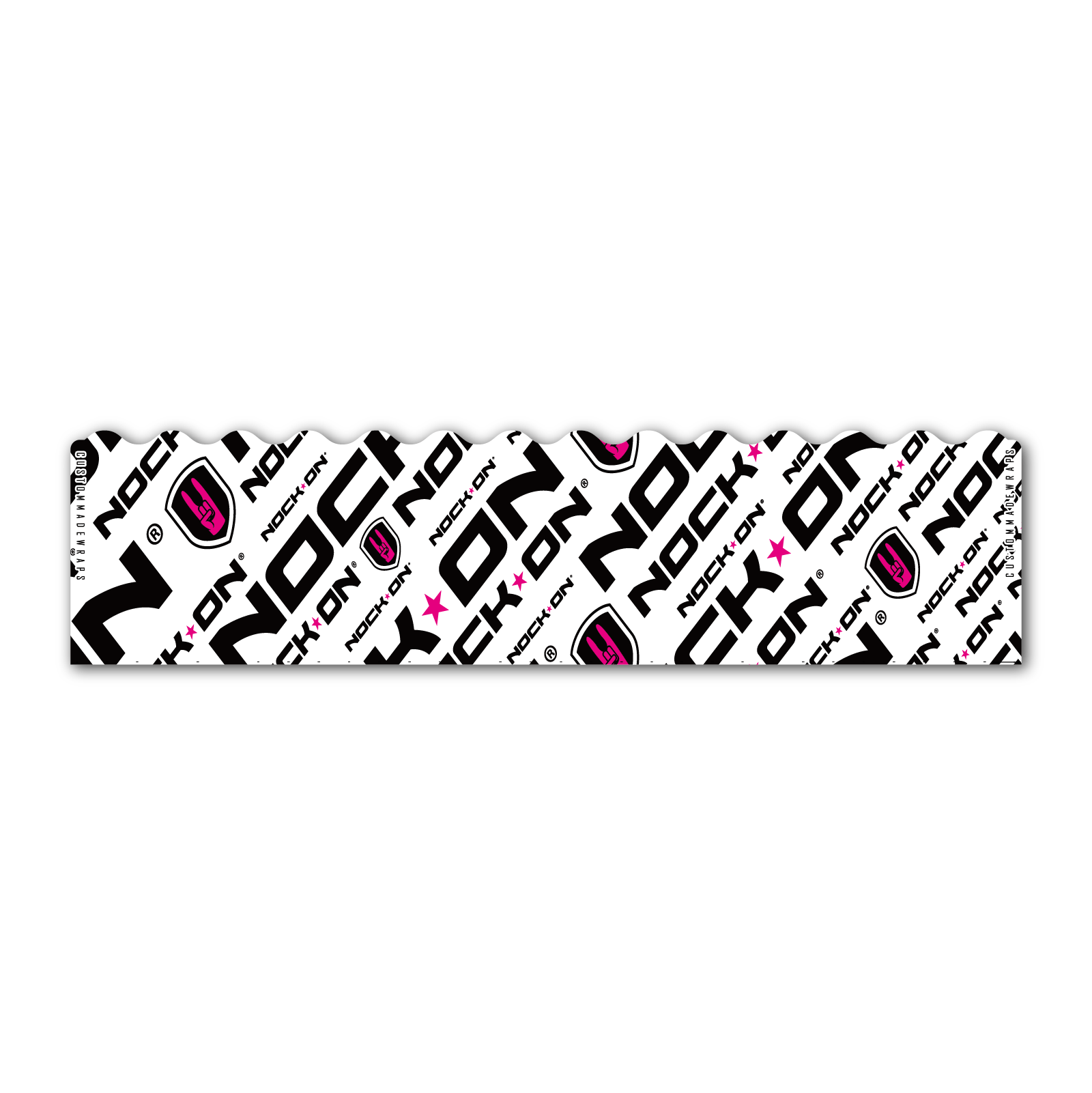 Wave Edge - Nock On Repeat Pink Logo
