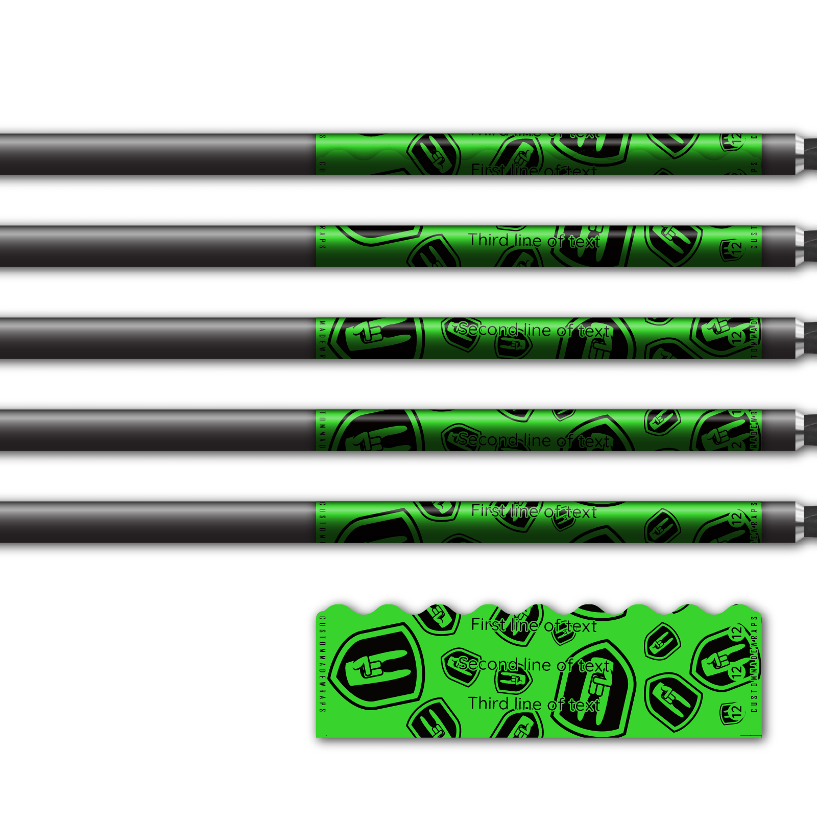Alternative view of Shorty - Nock On Scatter Fluor Green