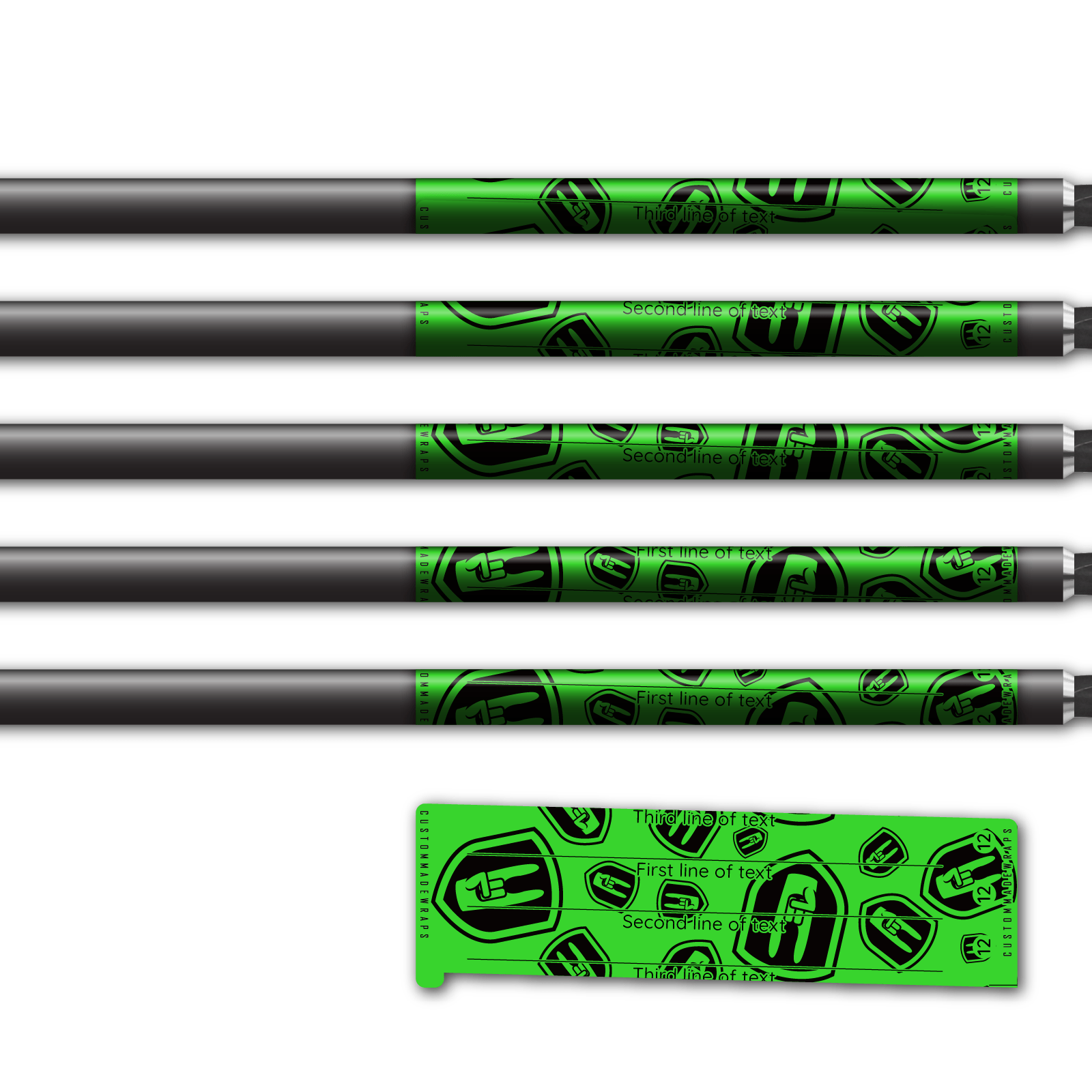 Alternative view of Spin Elite - Nock On Scatter Fluor Green