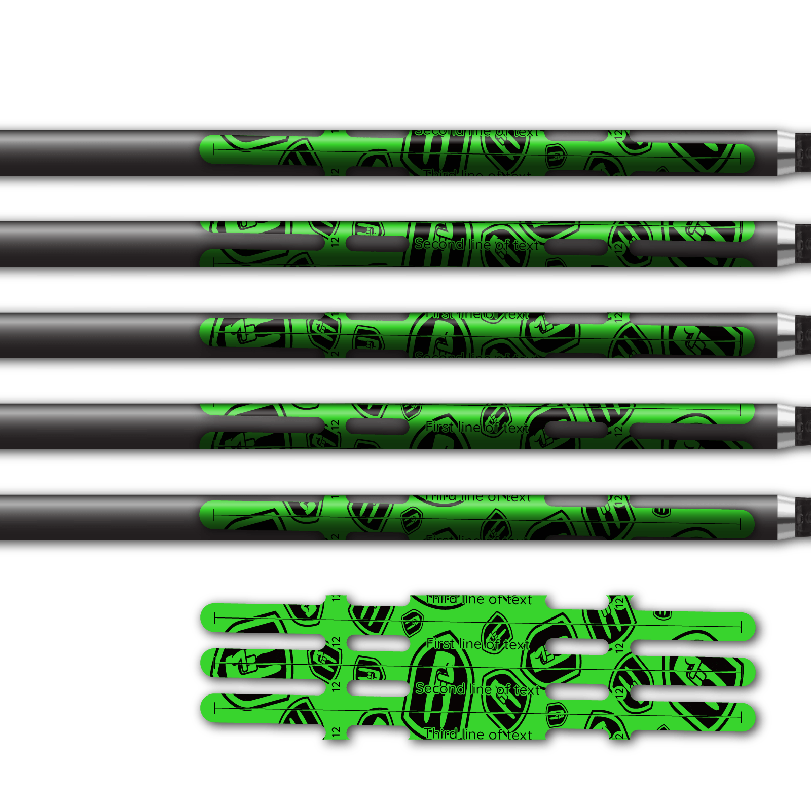 Alternative view of Vortex - Nock On Scatter Fluor Green