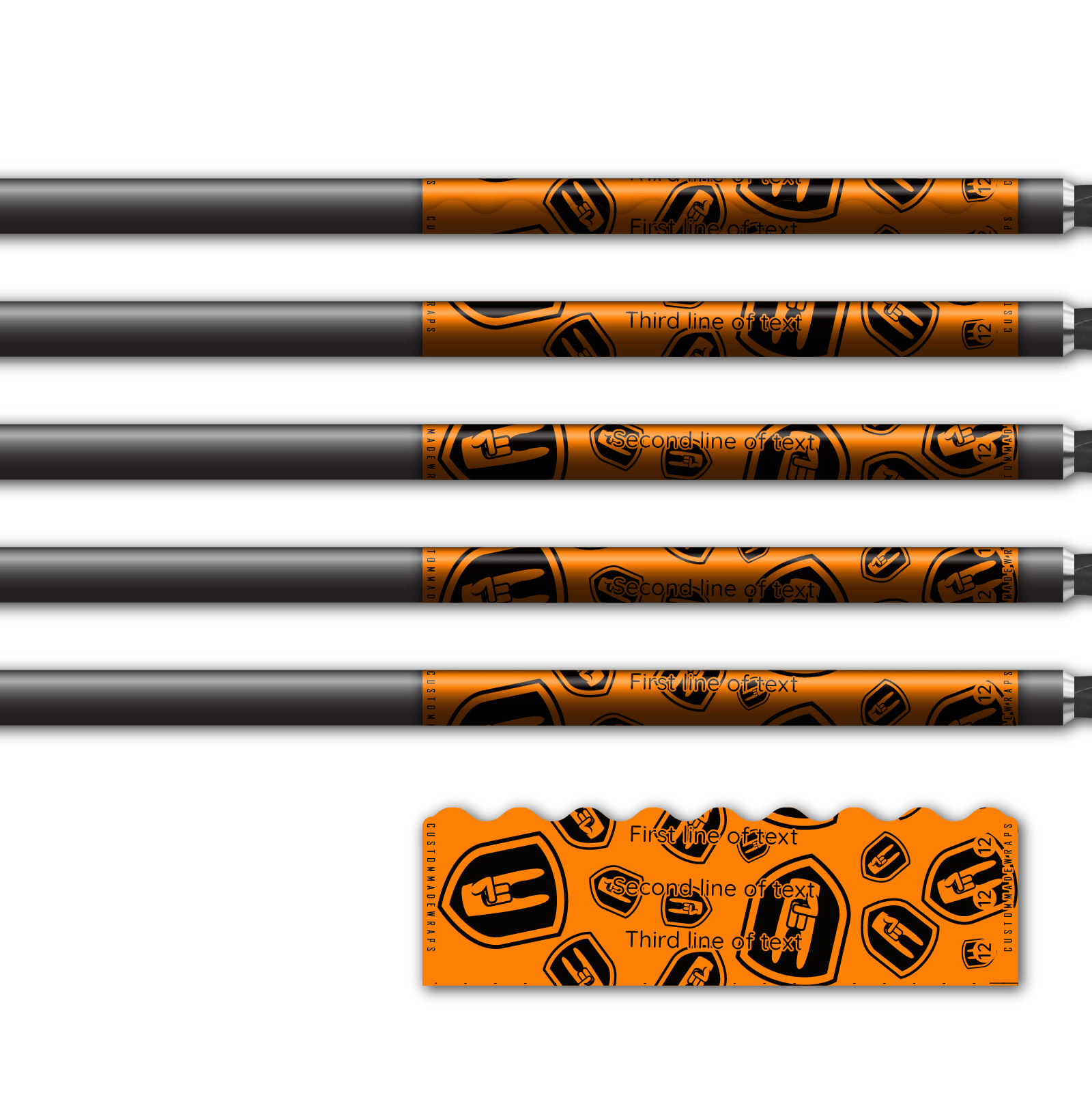 Alternative view of Shorty - Nock On Scatter Fluor Orange