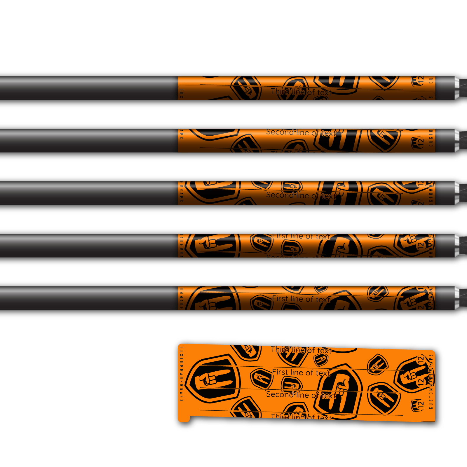 Alternative view of Spin Elite - Nock On Scatter Fluor Orange