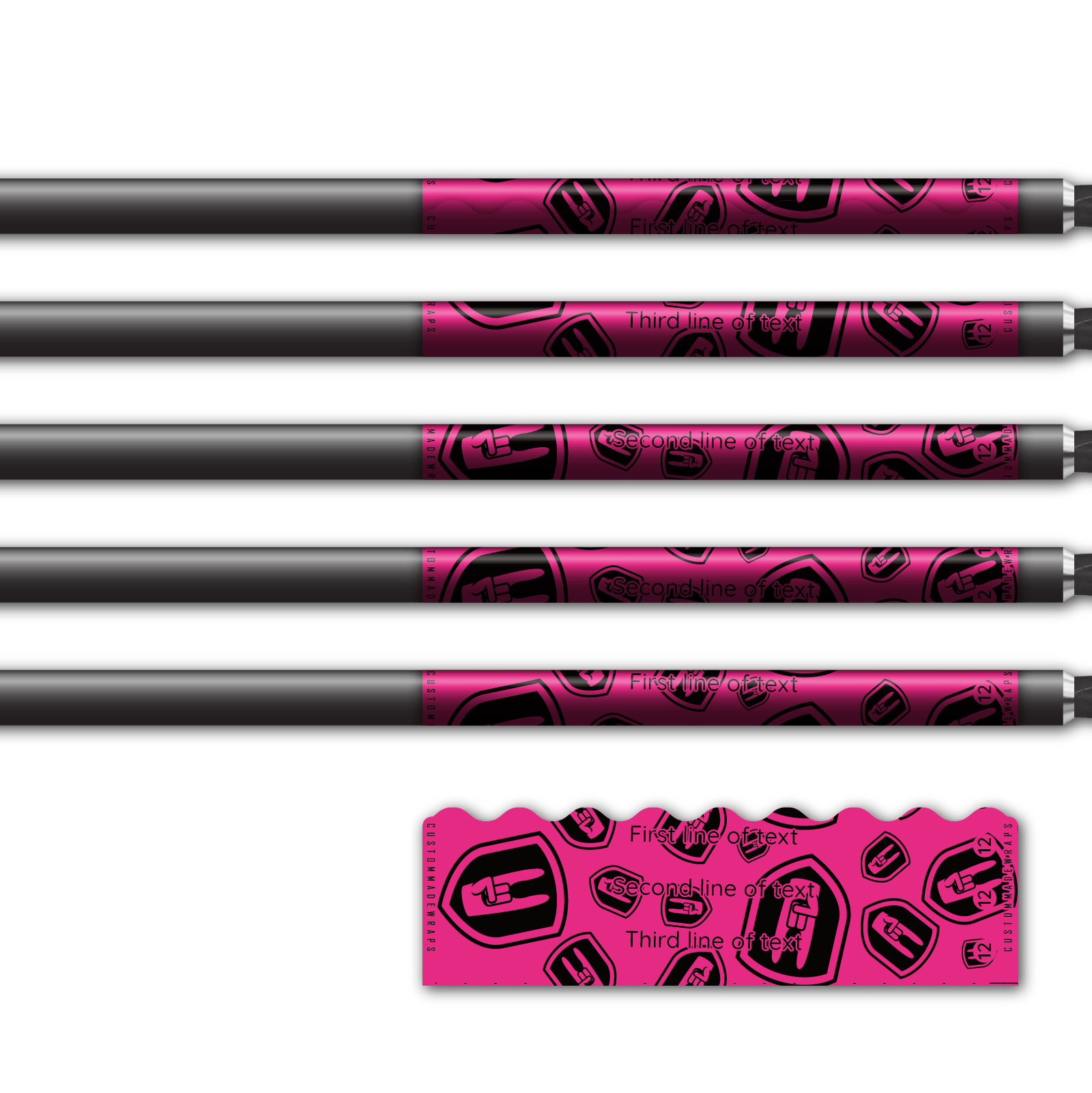 Alternative view of Shorty - Nock On Scatter Fluor Pink