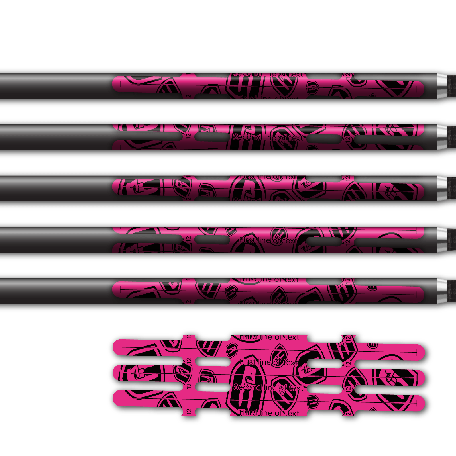 Alternative view of Vortex - Nock On Scatter Fluor Pink