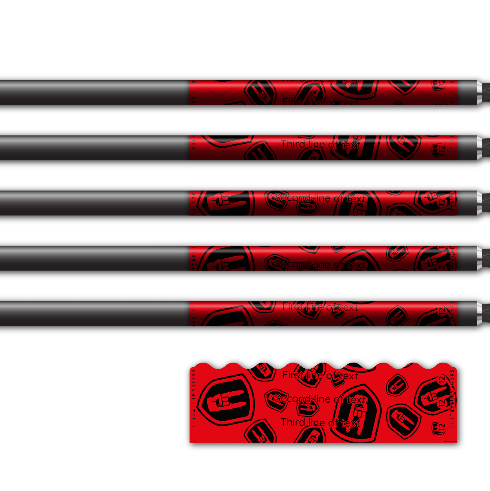 Alternative view of Shorty - Nock On Scatter Fluor Red