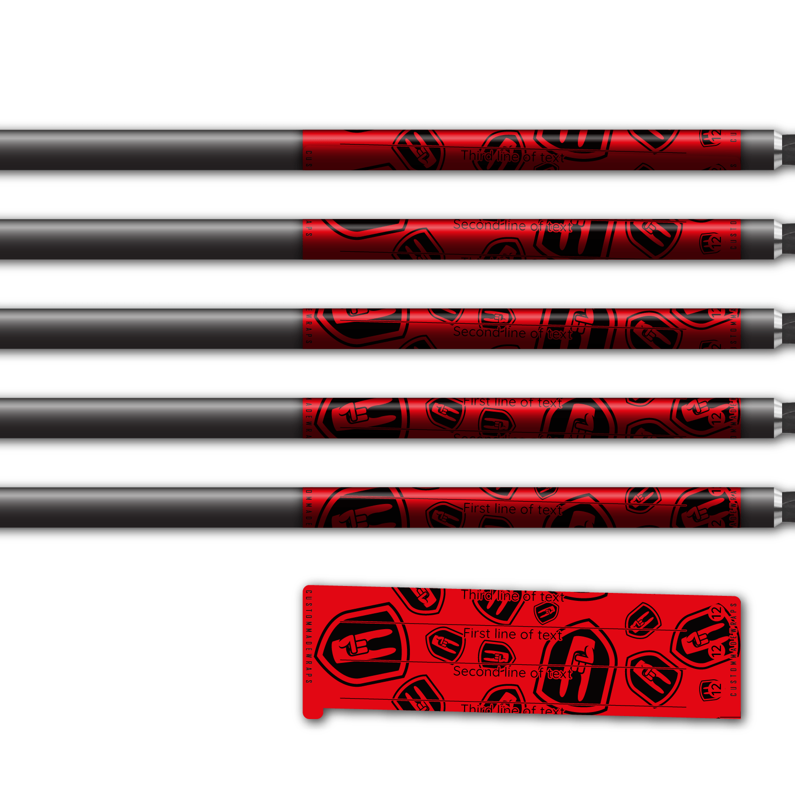Alternative view of Spin Elite - Nock On Scatter Fluor Red