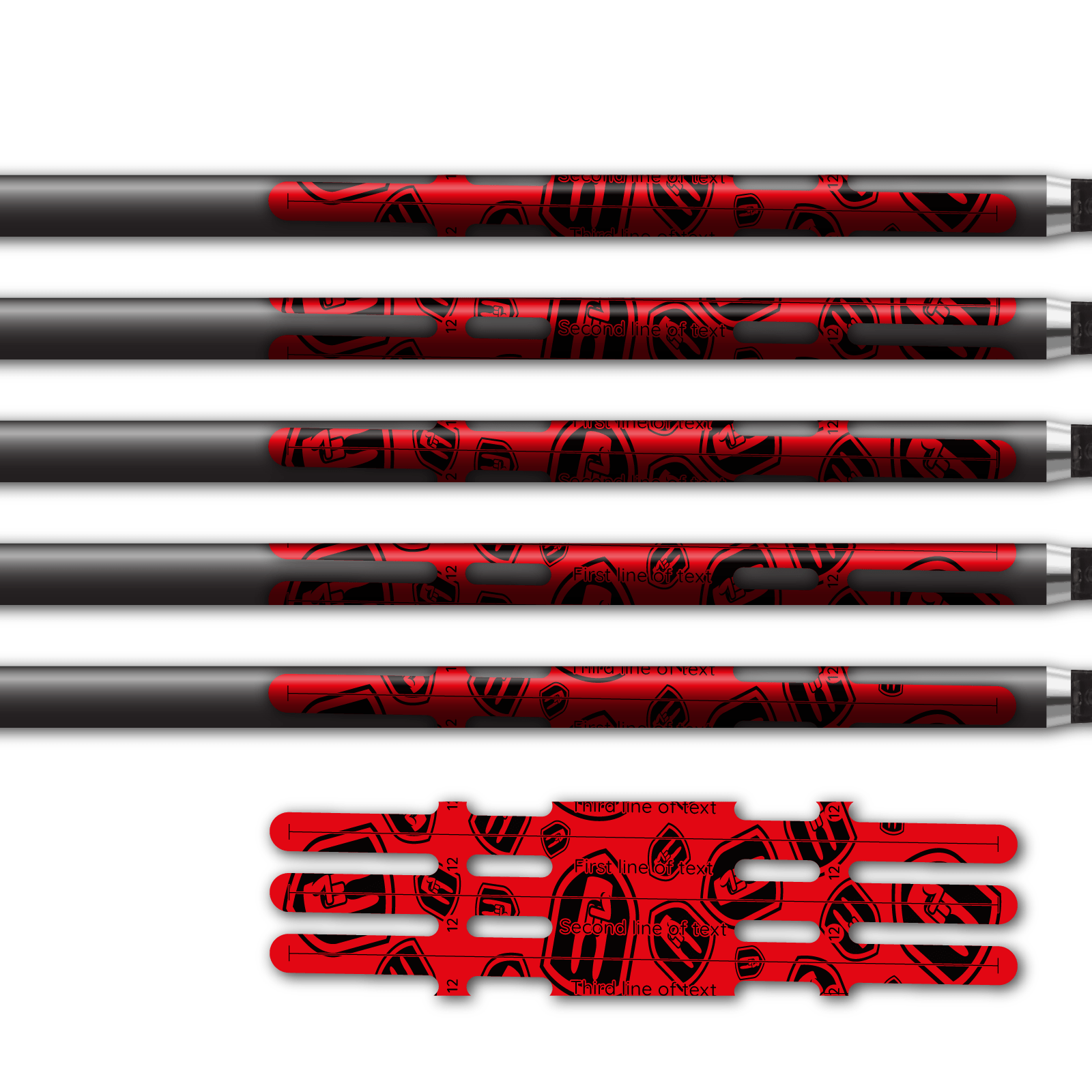 Alternative view of Vortex - Nock On Scatter Fluor Red