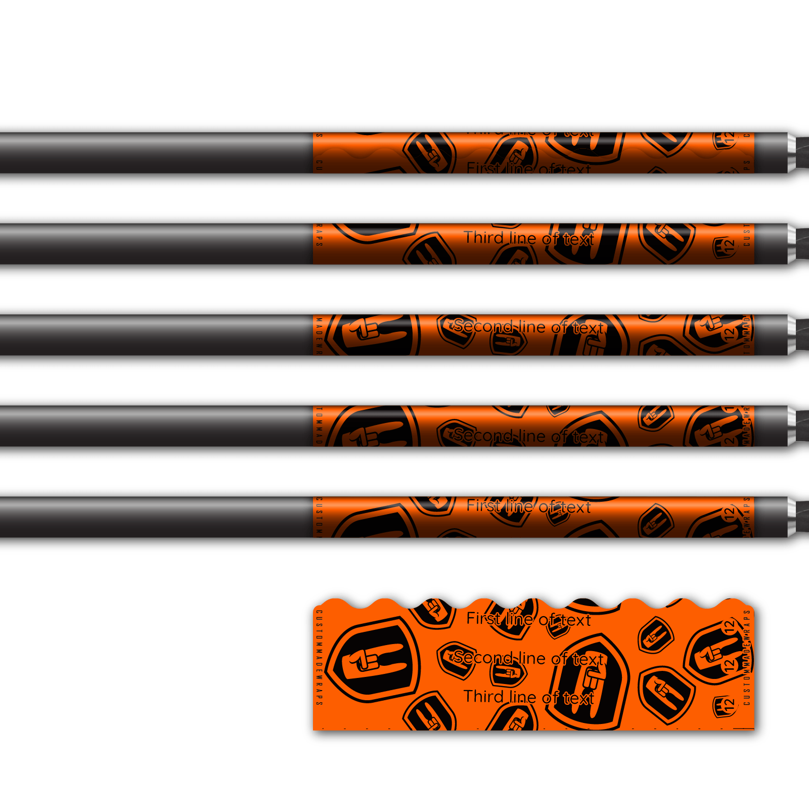 Alternative view of Shorty - Nock On Scatter Fluor Red Orange